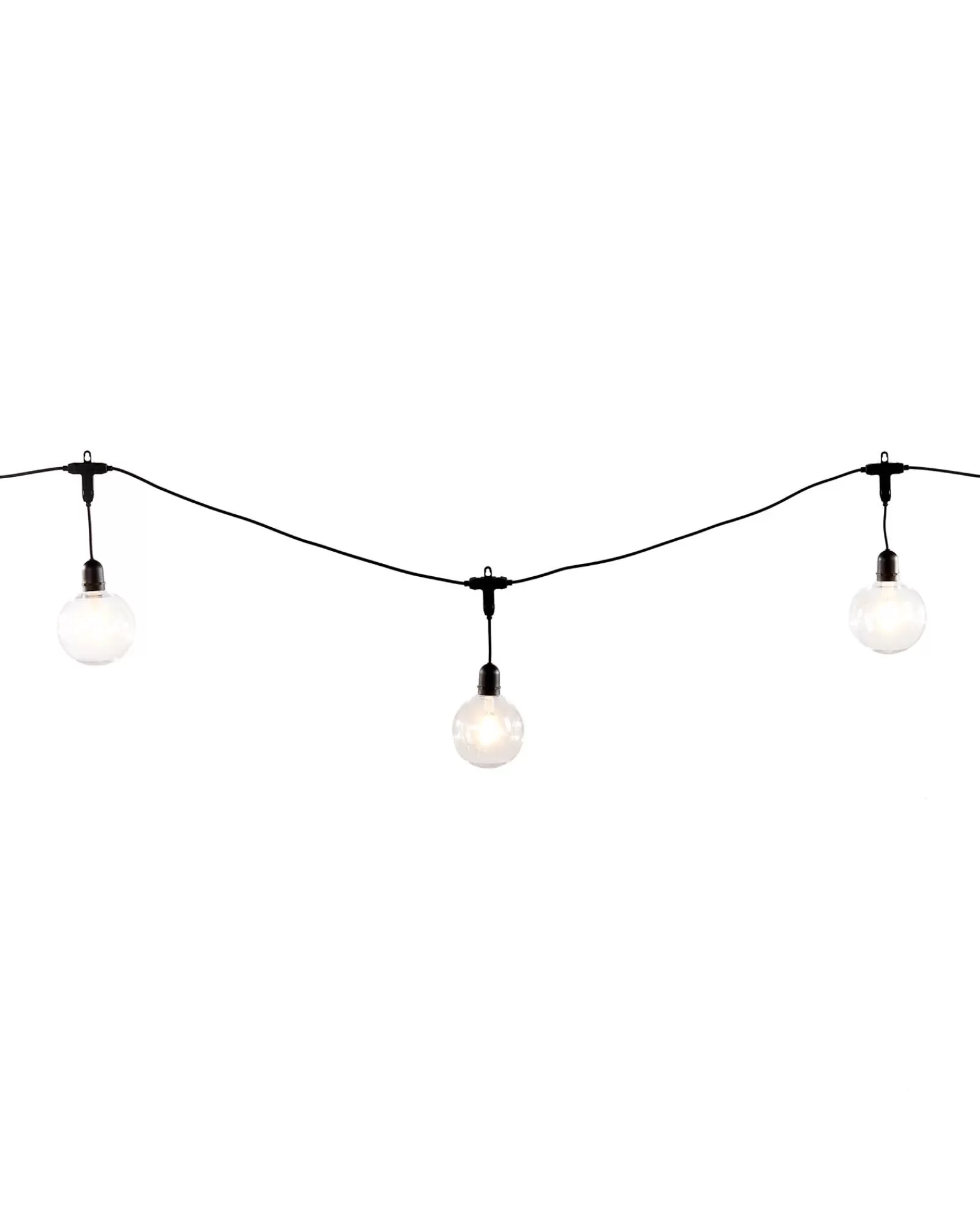 WeRChristmas Festoon Lights^10 LED Transparent Festoon Light String, Warm White, 4.5 M