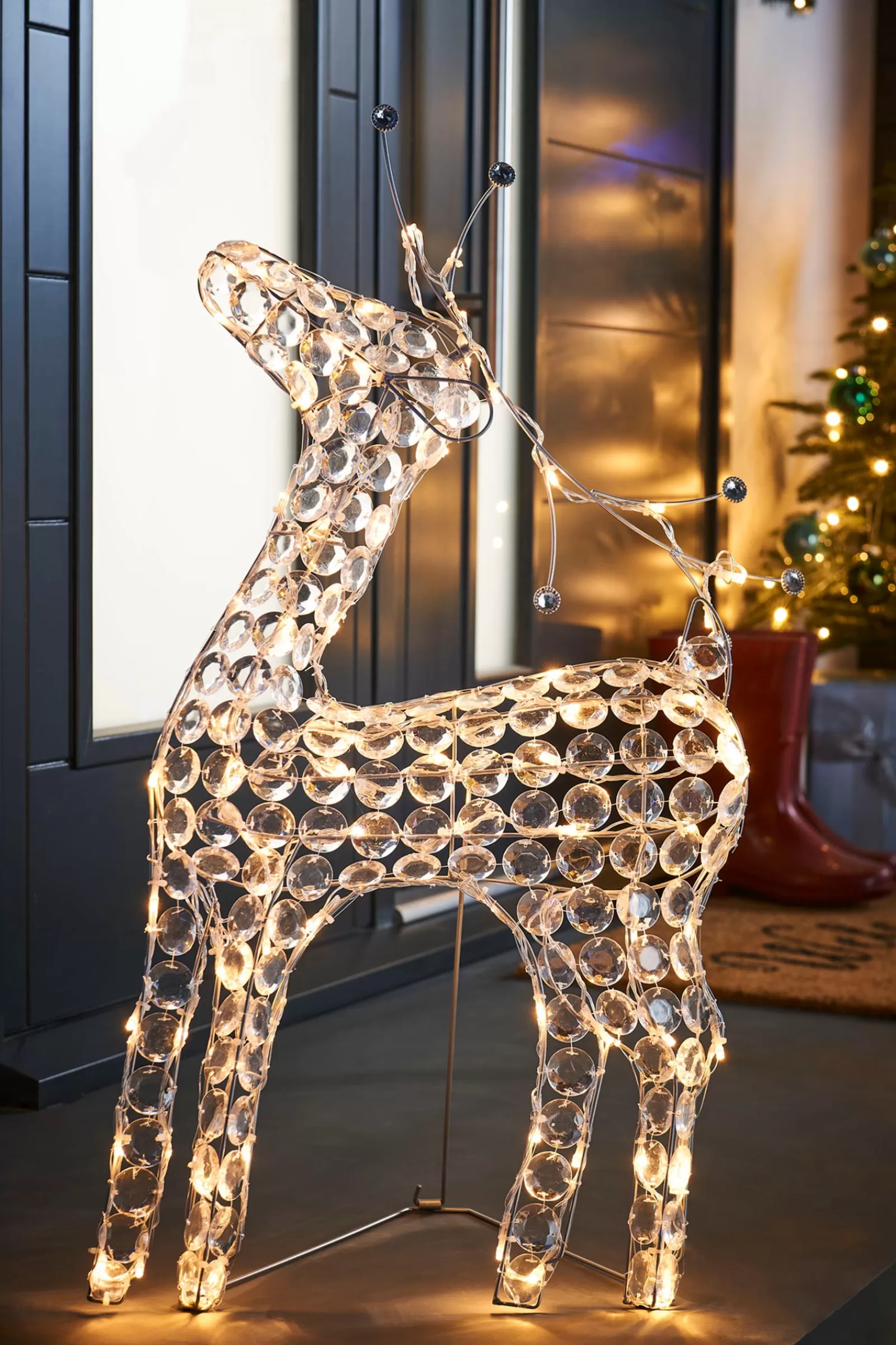 WeRChristmas Outdoor Lighted Reindeer | Figurines^2D Crystal Reindeer, 80 Cm