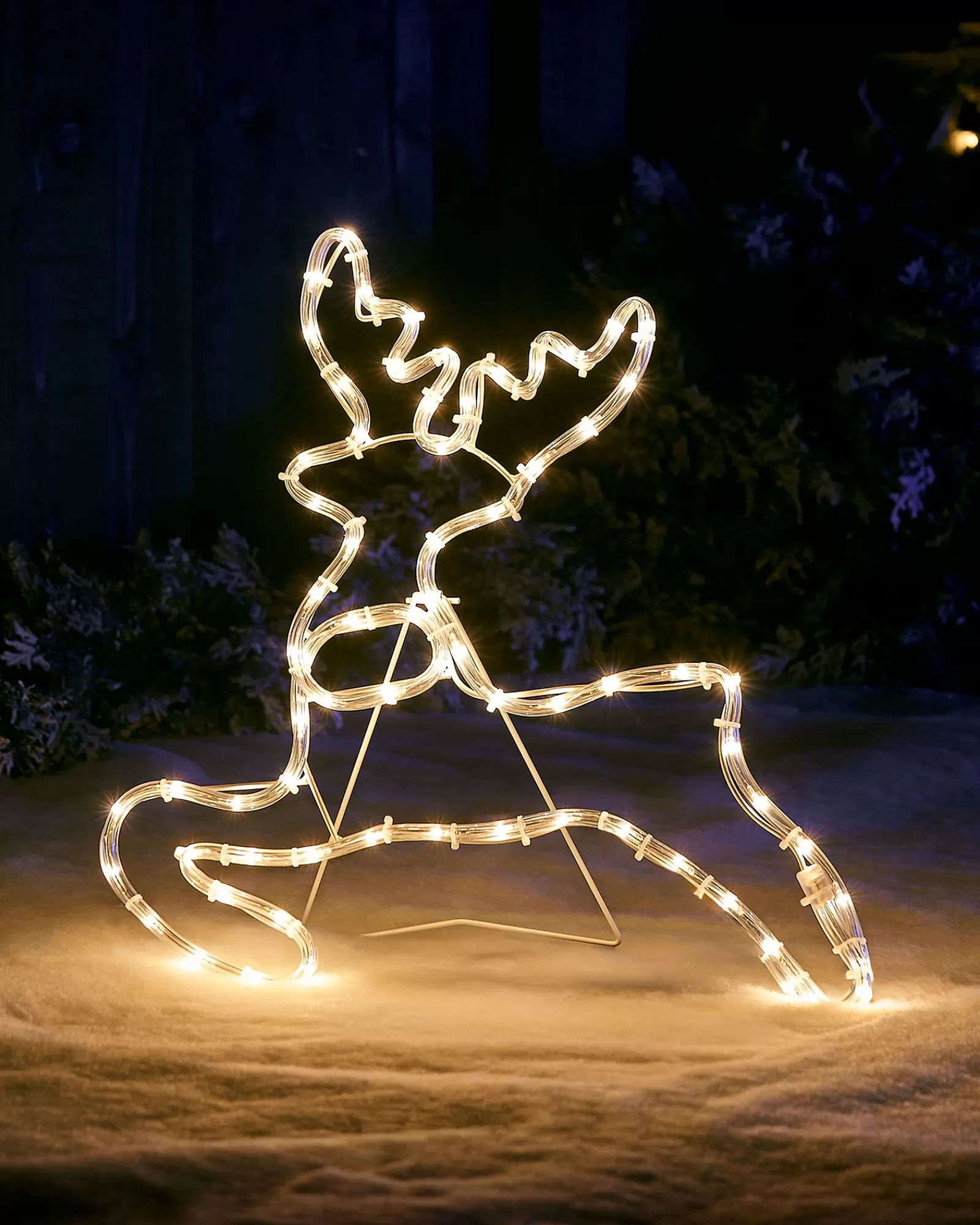 WeRChristmas Outdoor Lighted Reindeer^2D Reindeer LED Rope Light Silhouette, 60 Cm