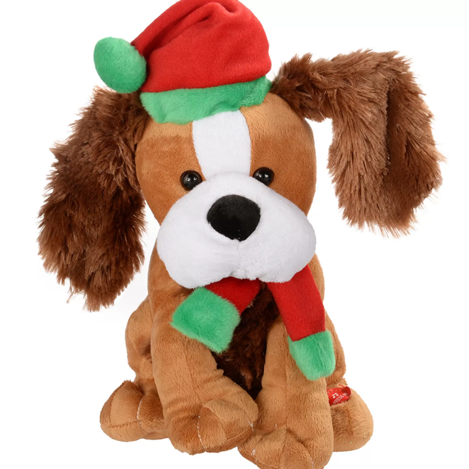WeRChristmas Novelty | Figurines^30 Cm Standing And Singing Dog With Flapping Ears Christmas Decoration