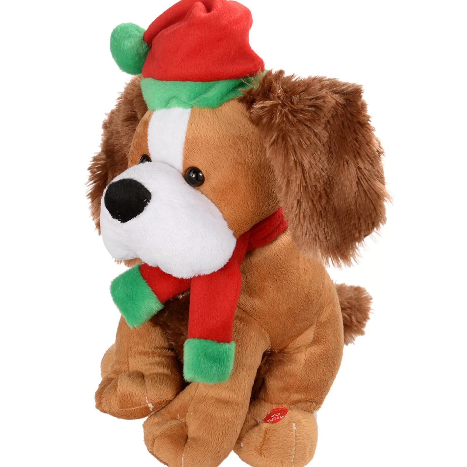 WeRChristmas Novelty | Figurines^30 Cm Standing And Singing Dog With Flapping Ears Christmas Decoration