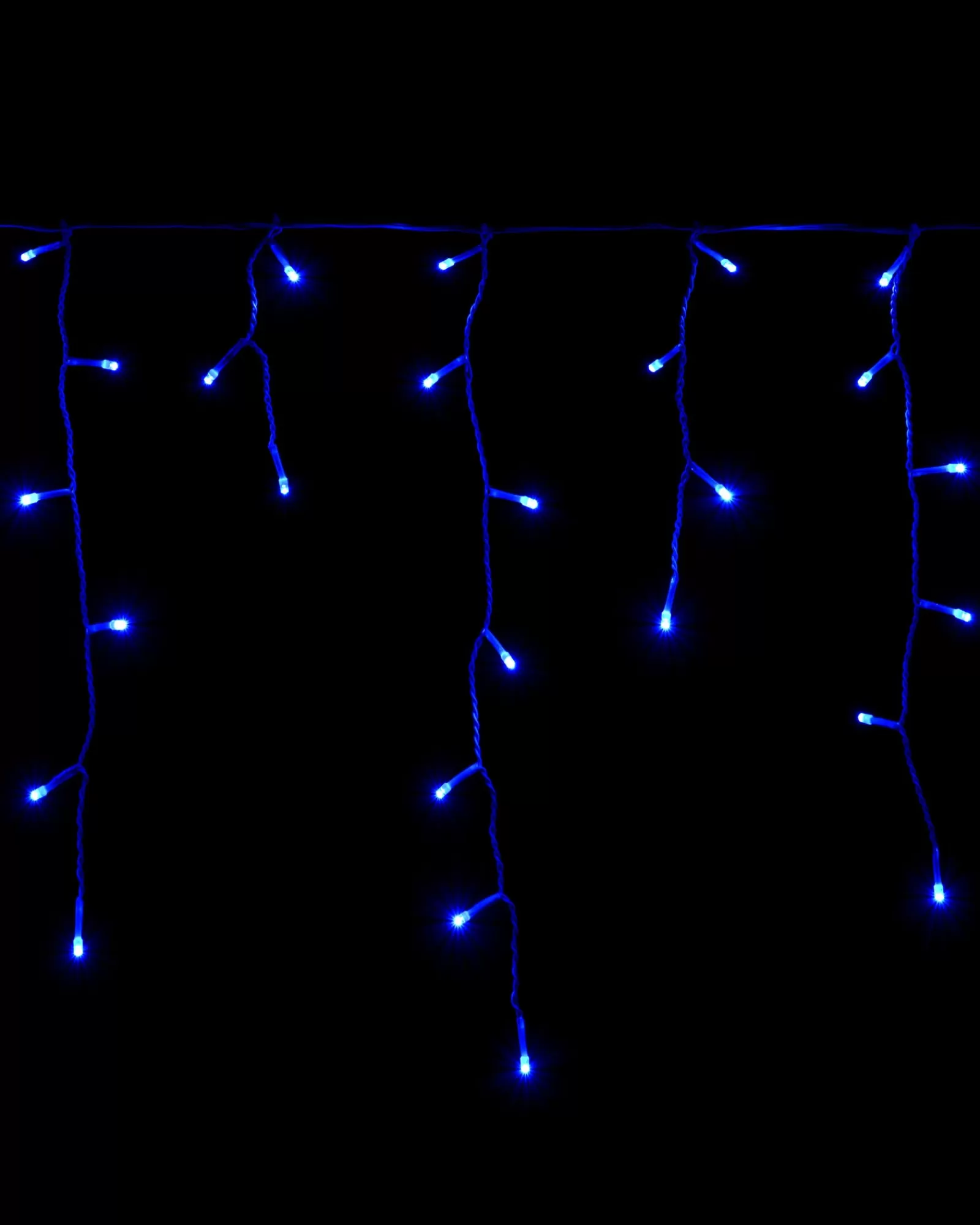 WeRChristmas Icicle Lights^360 Icicle LED Light String, Blue, 8.8 M