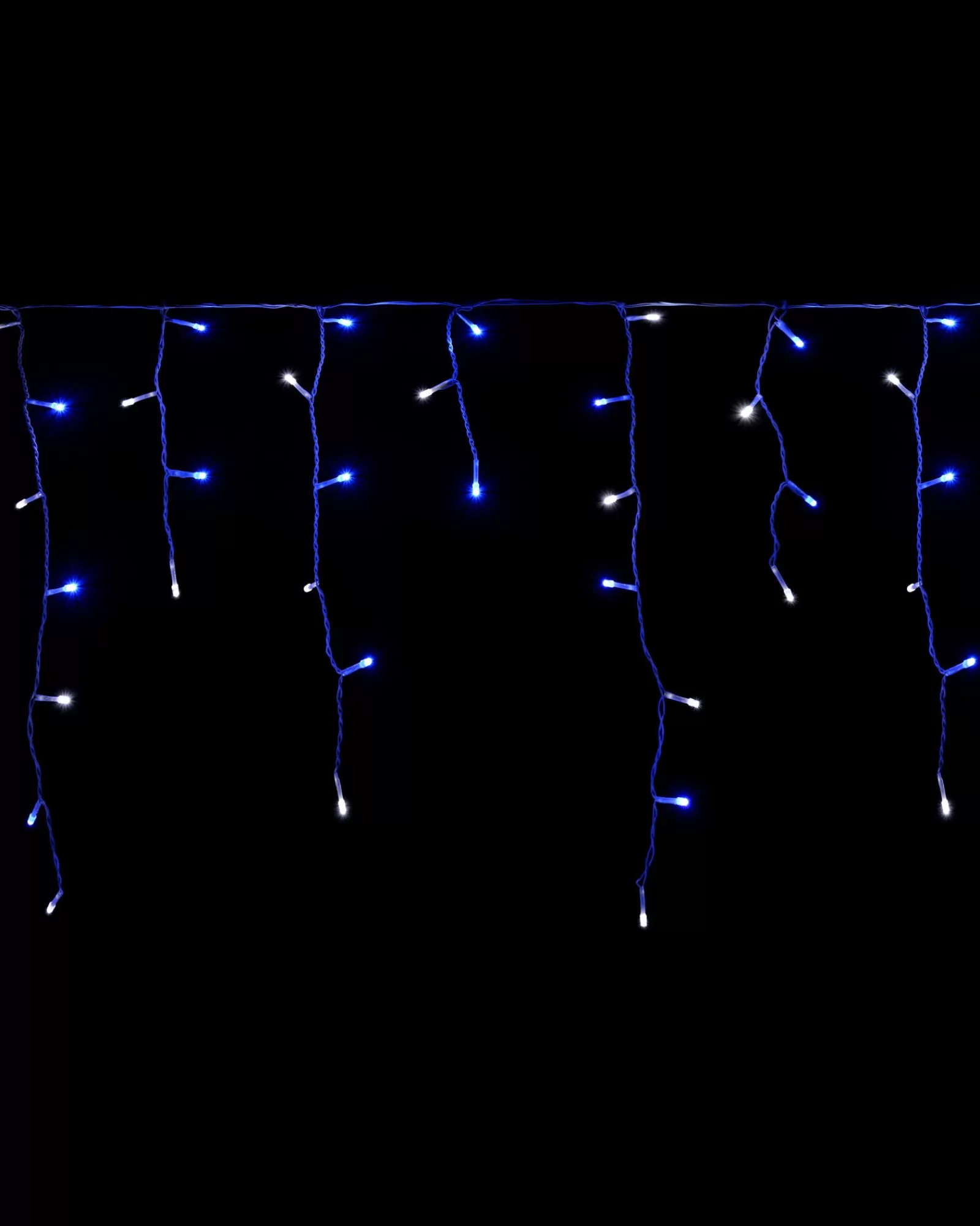 WeRChristmas Icicle Lights^360 Icicle LED Light String, Blue/White, 8.8 M