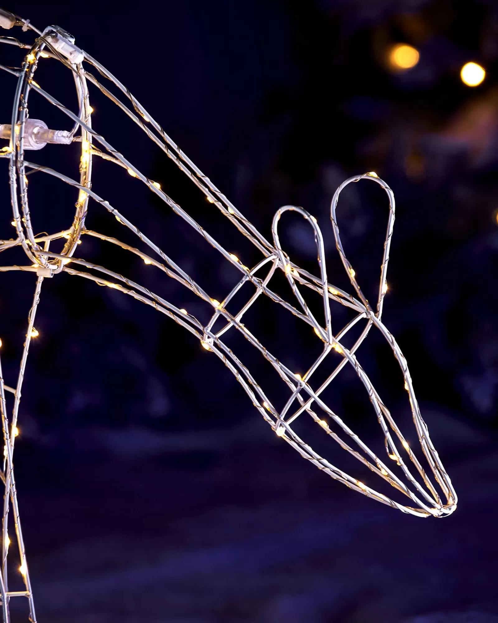 WeRChristmas Outdoor Lighted Reindeer^3D Grazing Reindeer Silhouette, 81 Cm