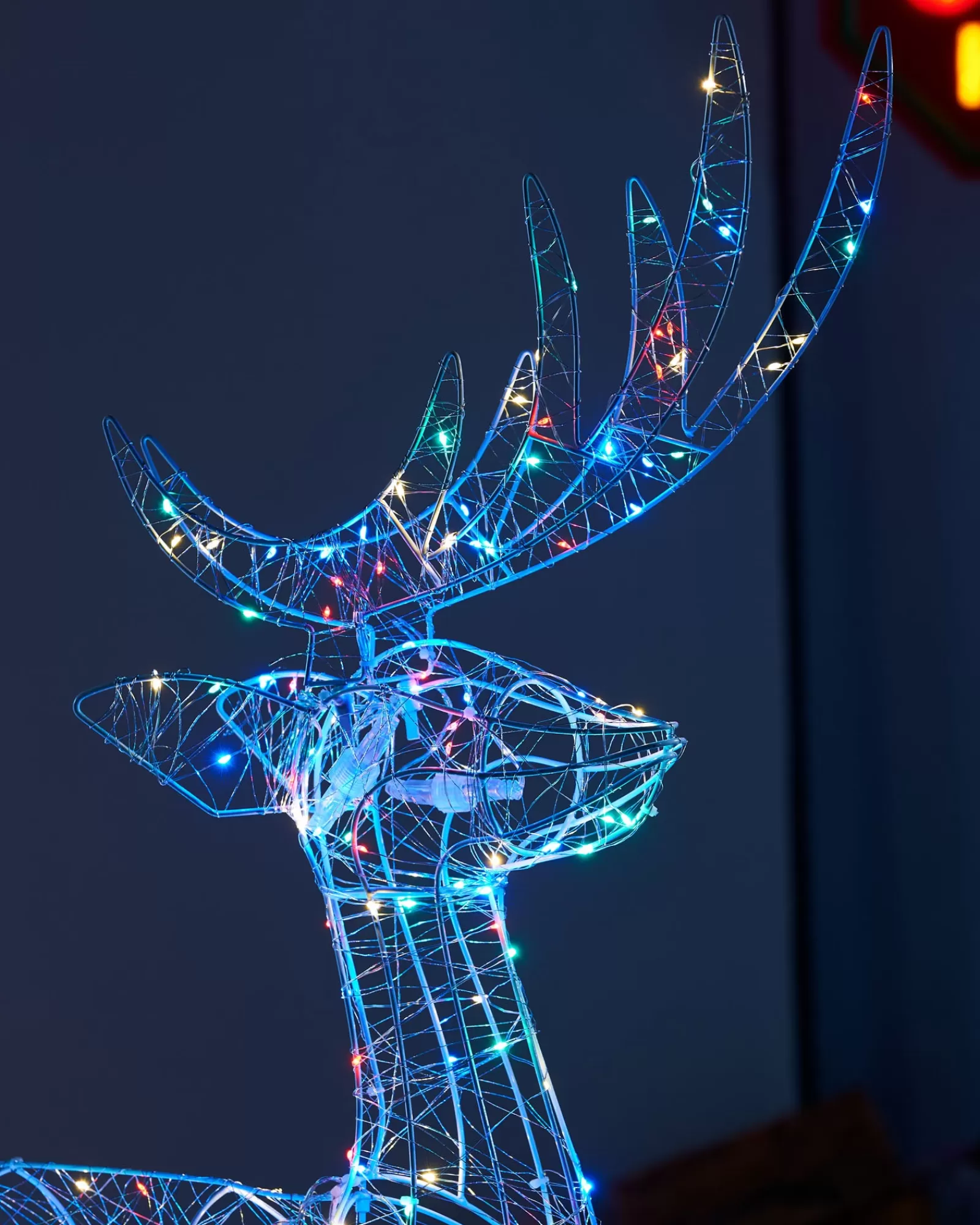 WeRChristmas Outdoor Lighted Reindeer^3D Standing Stag Silhouette, 110 Cm