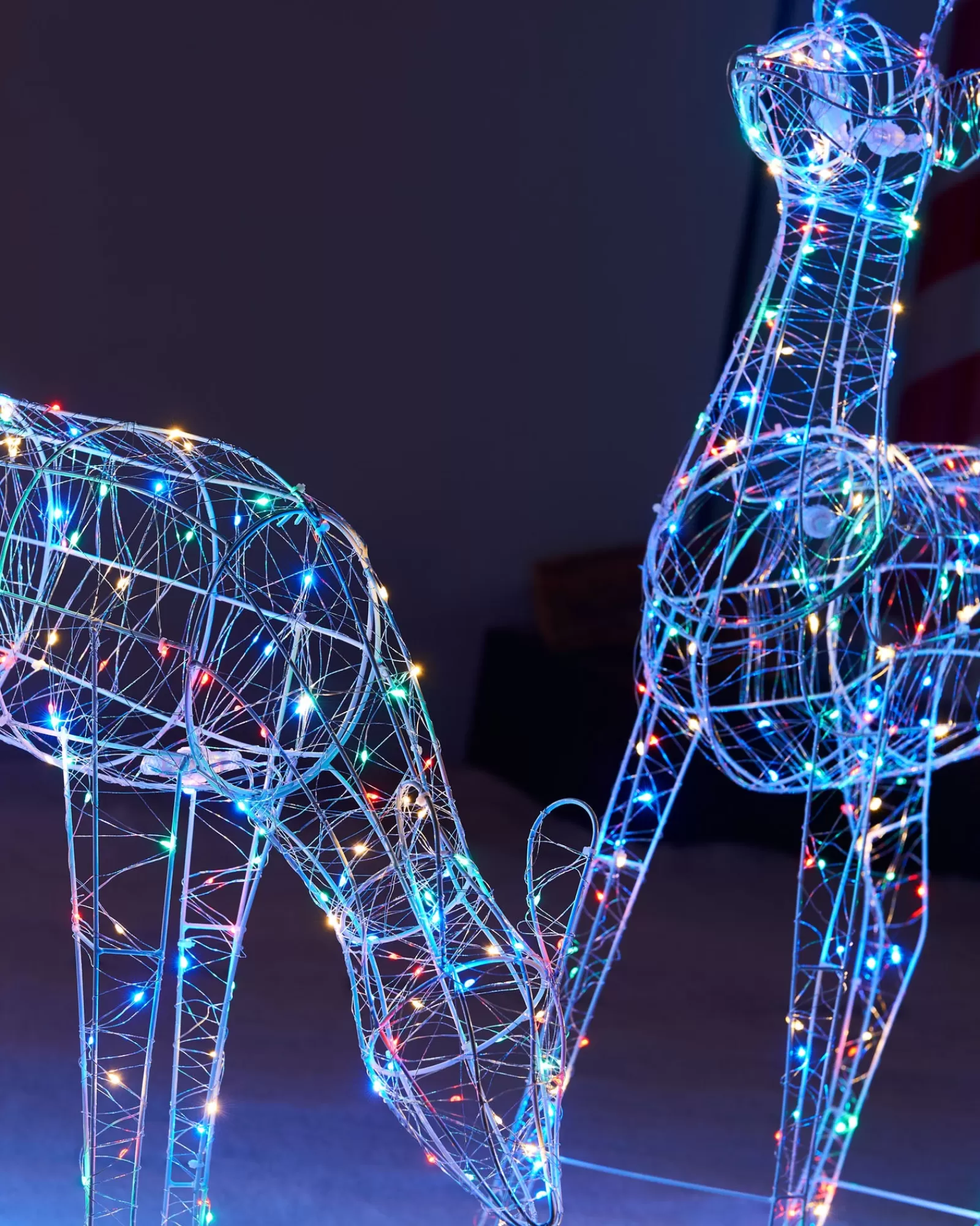 WeRChristmas Outdoor Lighted Reindeer^3D Standing Stag Silhouette, 110 Cm