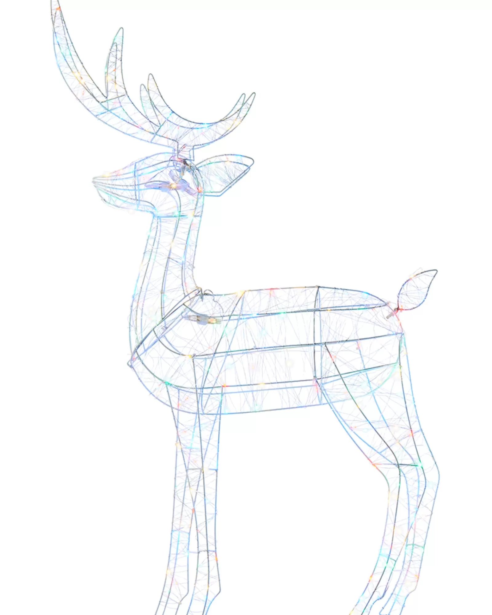 WeRChristmas Outdoor Lighted Reindeer^3D Standing Stag Silhouette, 110 Cm