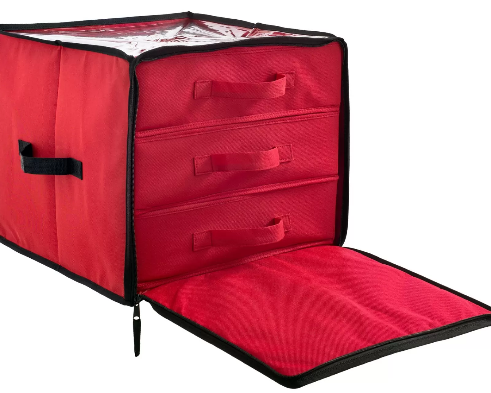 WeRChristmas Storage Bags | Storage Bags^48 Piece Decoration And Ornament Storage Box, Red, 40 Cm