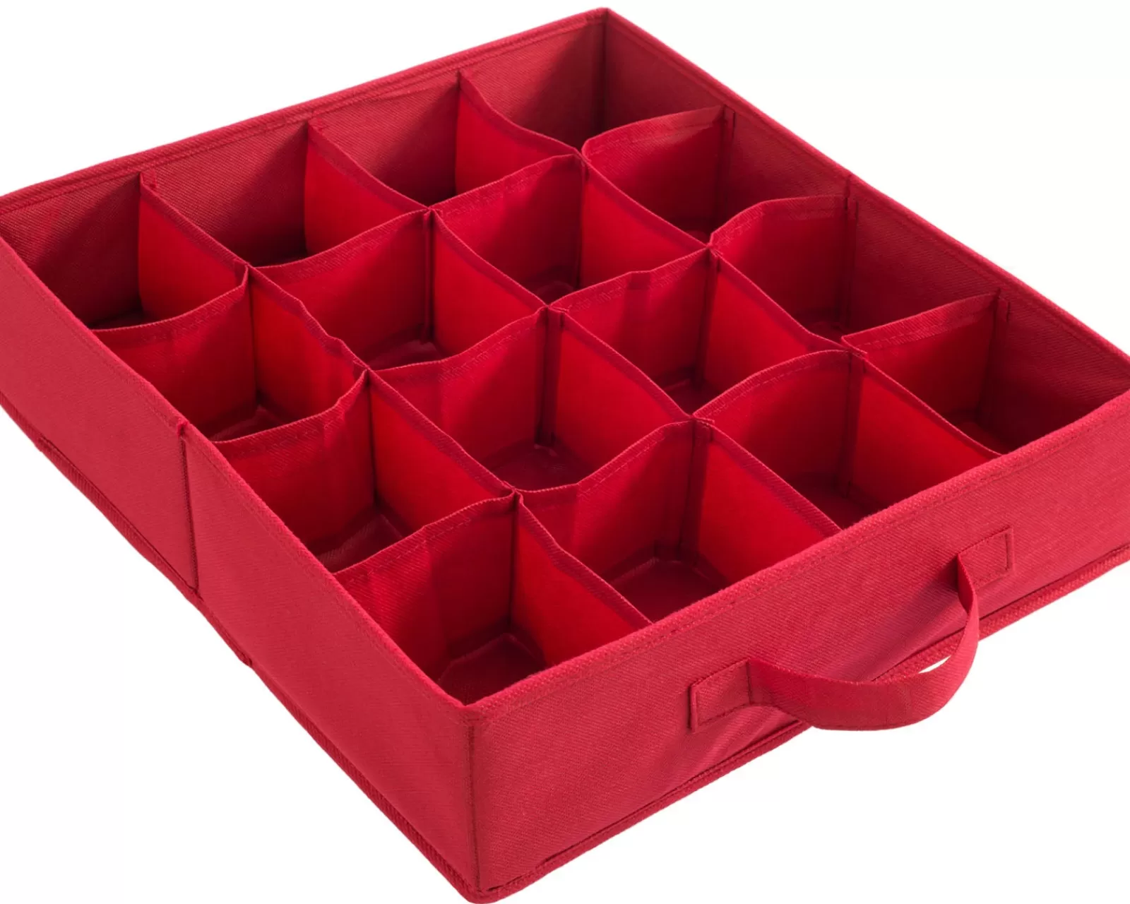 WeRChristmas Storage Bags | Storage Bags^48 Piece Decoration And Ornament Storage Box, Red, 40 Cm