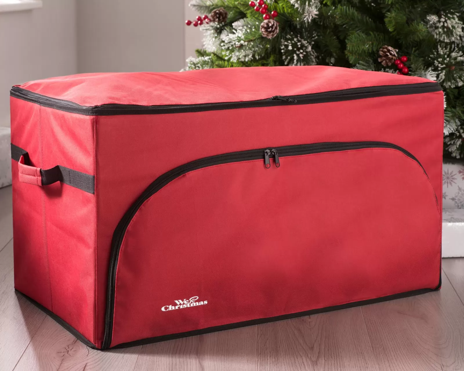 WeRChristmas Storage Bags | Storage Bags^72 Piece Decoration And Ornament Storage Box, Red, 38 Cm