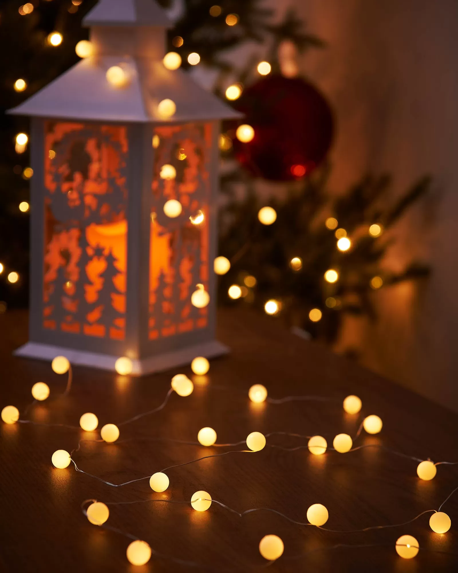 WeRChristmas Fairy Lights | Tree Lights^80 Pastel Warm White Micro LED Berry Lights, 2.4 M