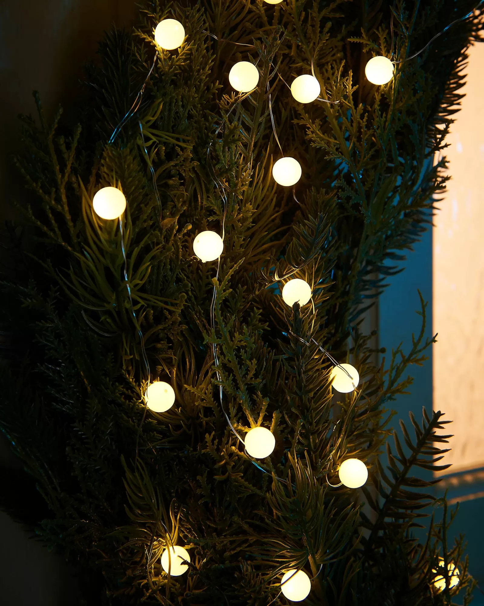 WeRChristmas Fairy Lights | Tree Lights^80 Pastel Warm White Micro LED Berry Lights, 2.4 M