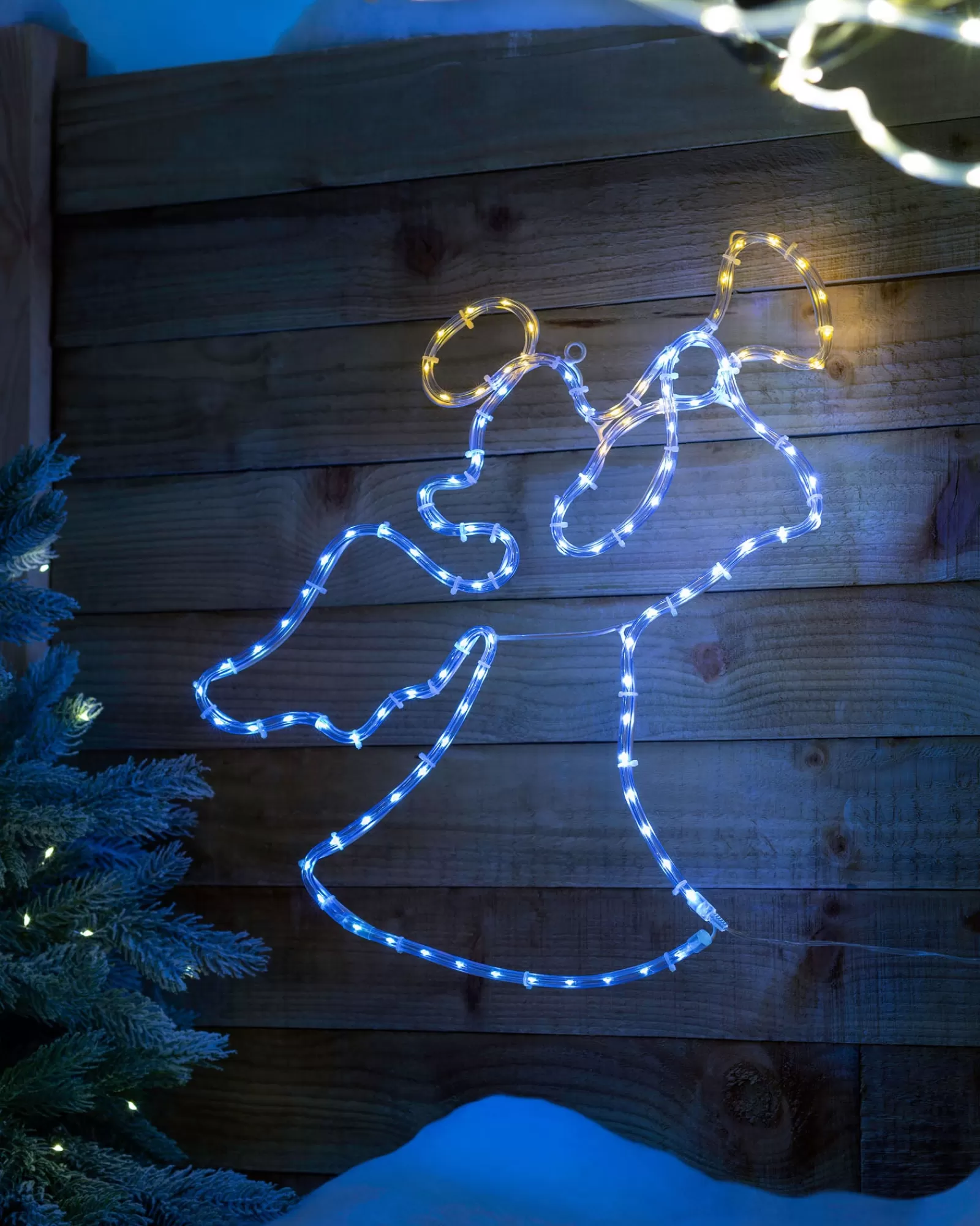 WeRChristmas Christmas Characters^Angel Rope Light Silhouette, 49 Cm