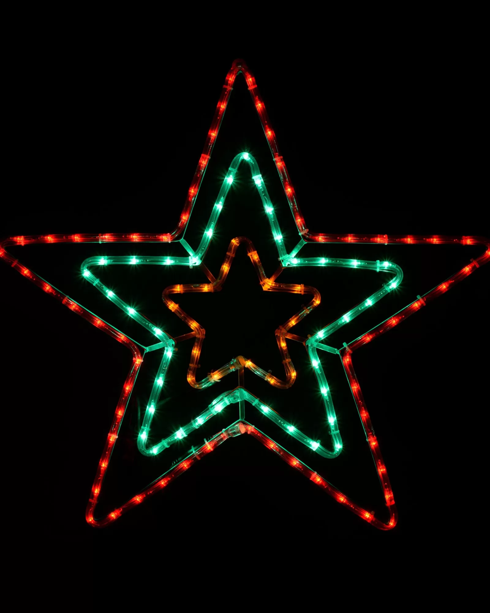 WeRChristmas Festive Star, Snowflake & Sign Lights^Animated Flashing Star Rope Light Silhouette, 72 Cm