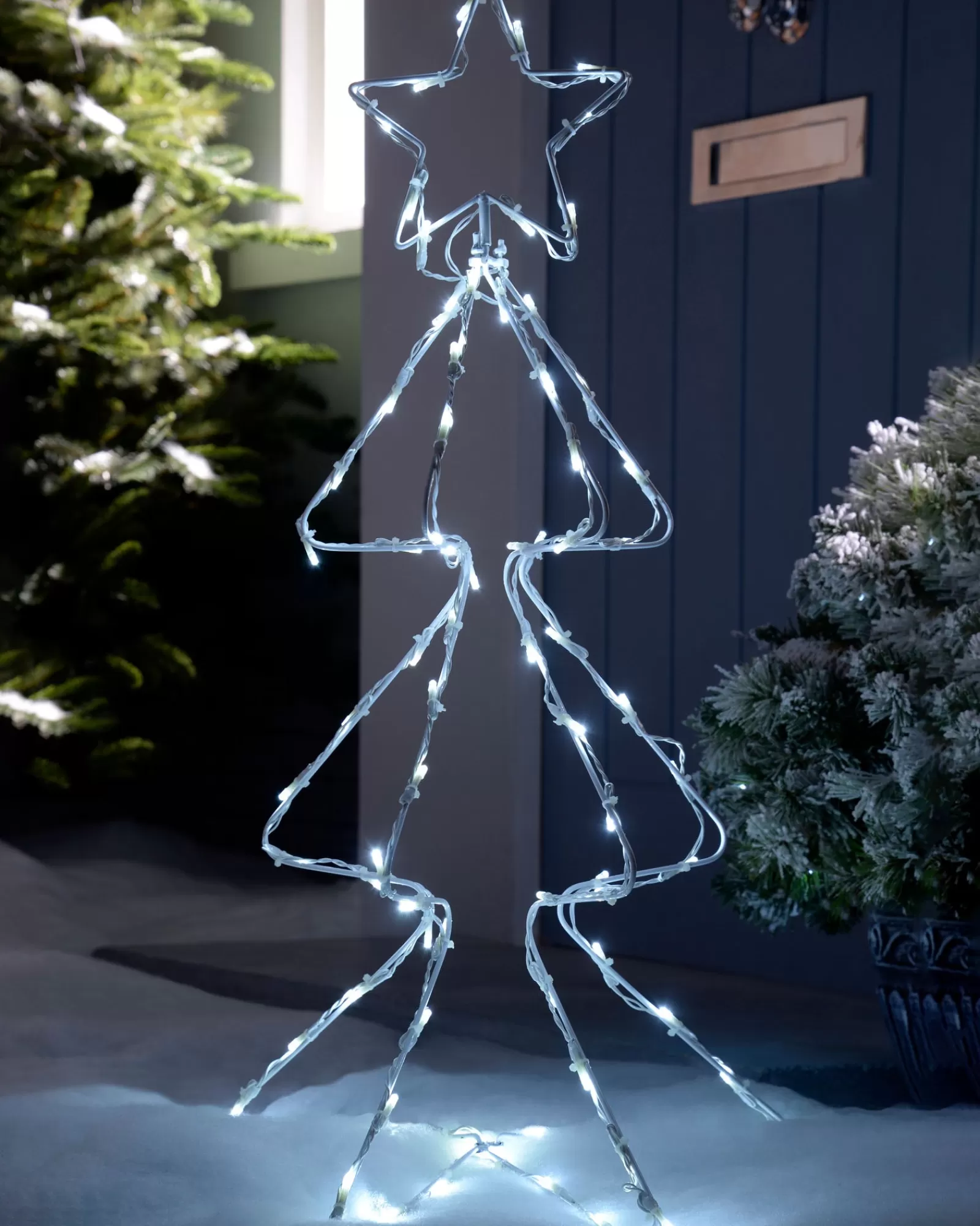 WeRChristmas Tree Silhouettes^Animated Multi-Function Christmas Tree Silhouette, 80 Cm