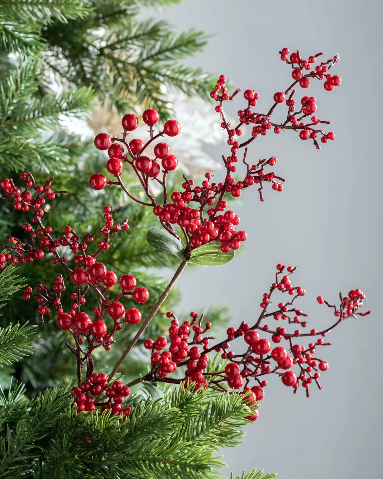 WeRChristmas Flowers & Foliage | Flowers & Foliage^Artificial Berries Tree Pick, Red, 62 Cm