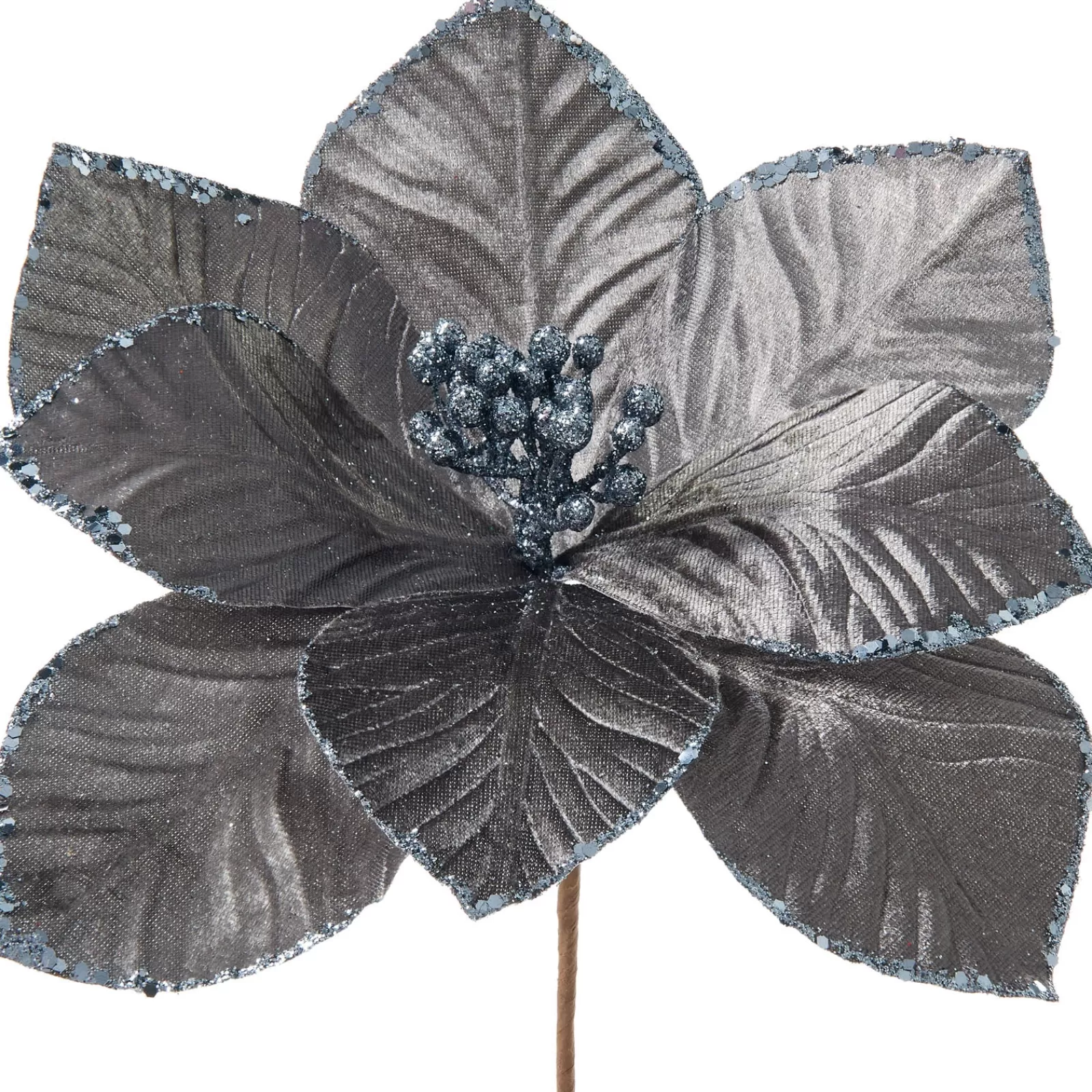 WeRChristmas Flowers & Foliage | Flowers & Foliage^Artificial Magnolia Flower, Grey, 28 Cm