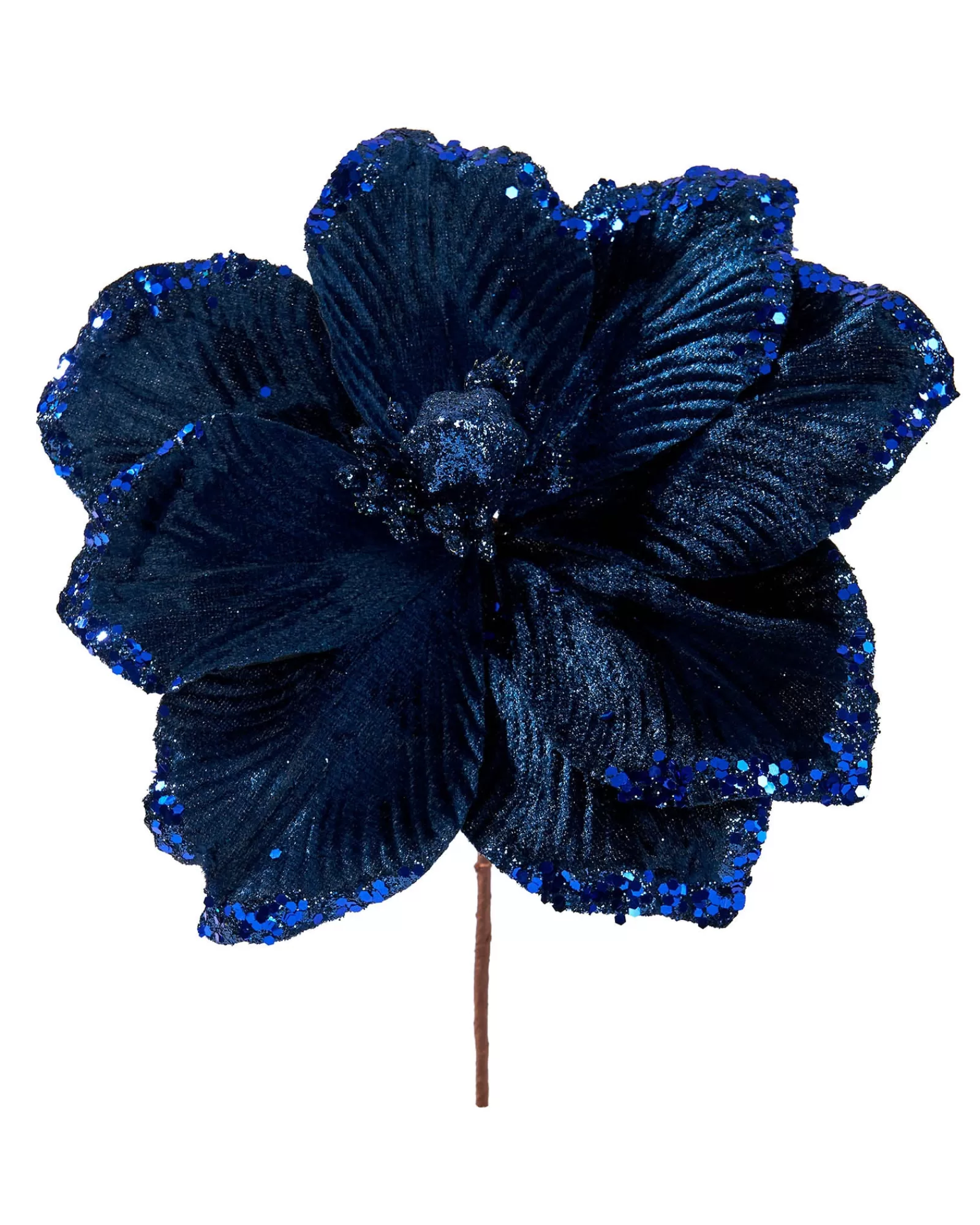 WeRChristmas Flowers & Foliage | Flowers & Foliage^Artificial Magnolia Flower, Navy, 26 Cm