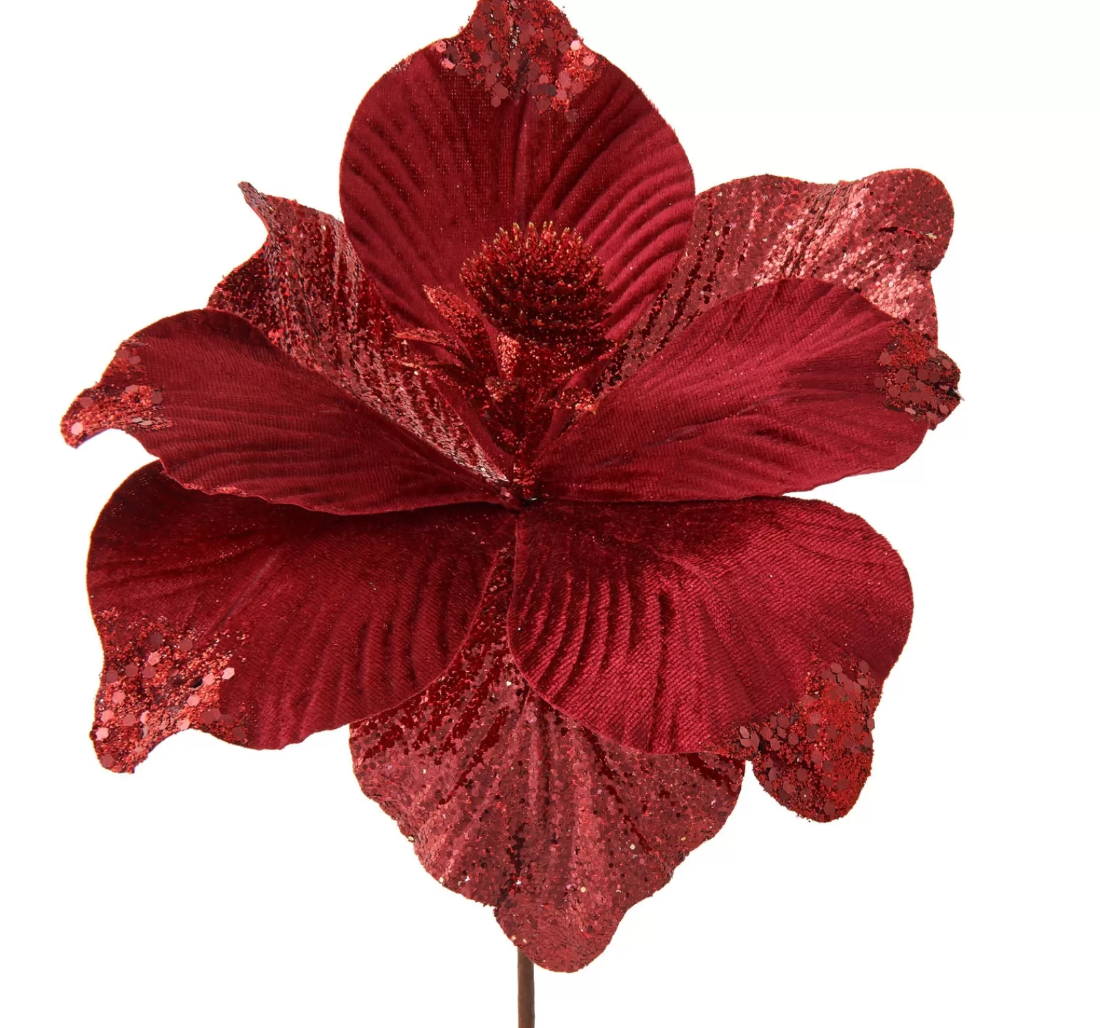 WeRChristmas Flowers & Foliage | Flowers & Foliage^Artificial Magnolia Flower, Red, 25 Cm