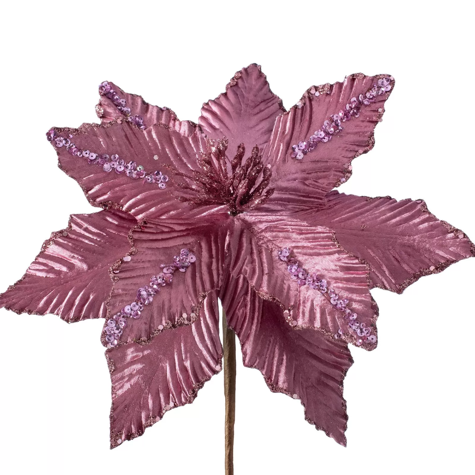 WeRChristmas Flowers & Foliage | Flowers & Foliage^Artificial Poinsettia Flower, Pink, 28 Cm