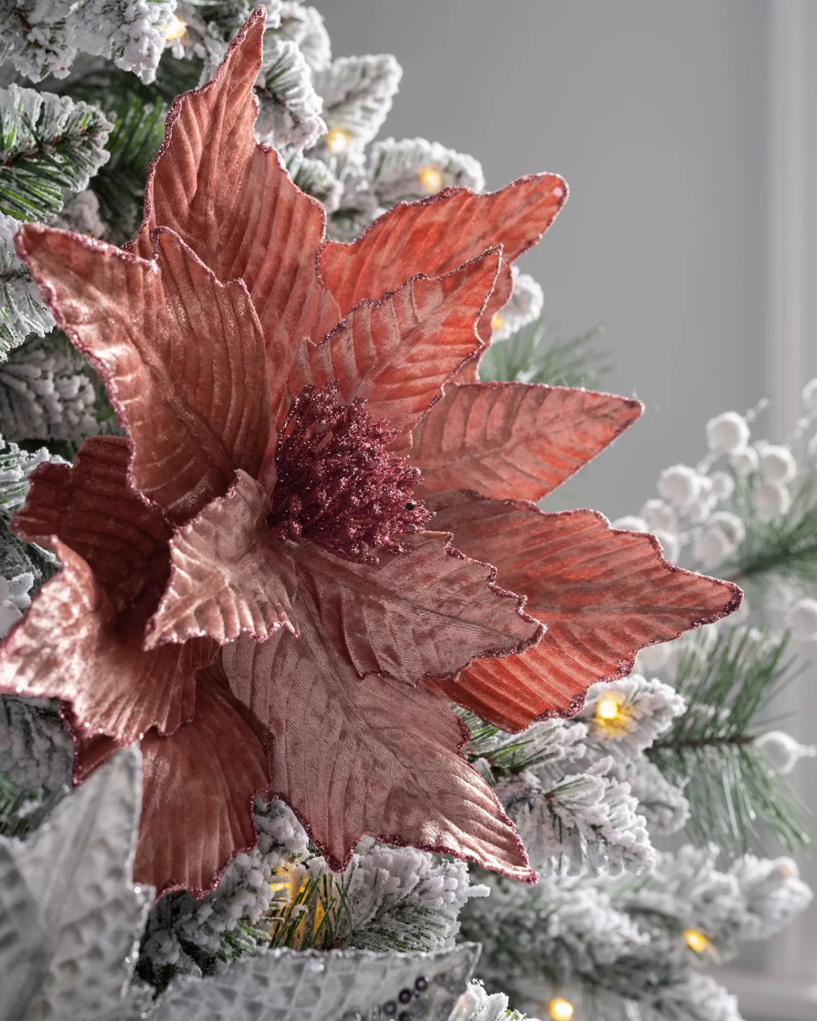 WeRChristmas Flowers & Foliage | Flowers & Foliage^Artificial Poinsettia Flower, Pink, 32 Cm