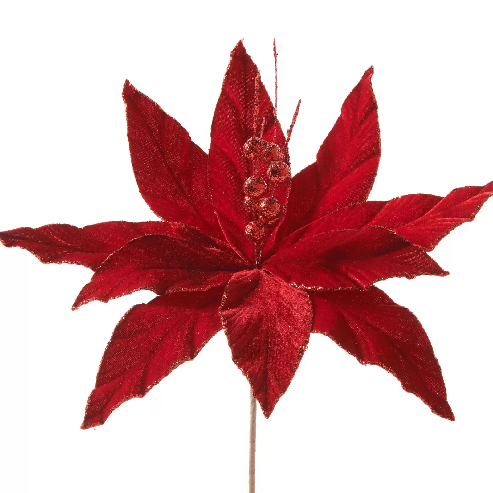 WeRChristmas Flowers & Foliage | Flowers & Foliage^Artificial Poinsettia Flower, Red, 25 Cm