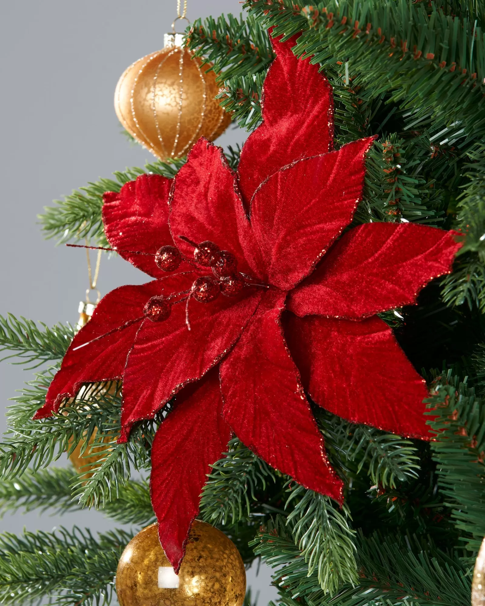 WeRChristmas Flowers & Foliage | Flowers & Foliage^Artificial Poinsettia Flower, Red, 25 Cm