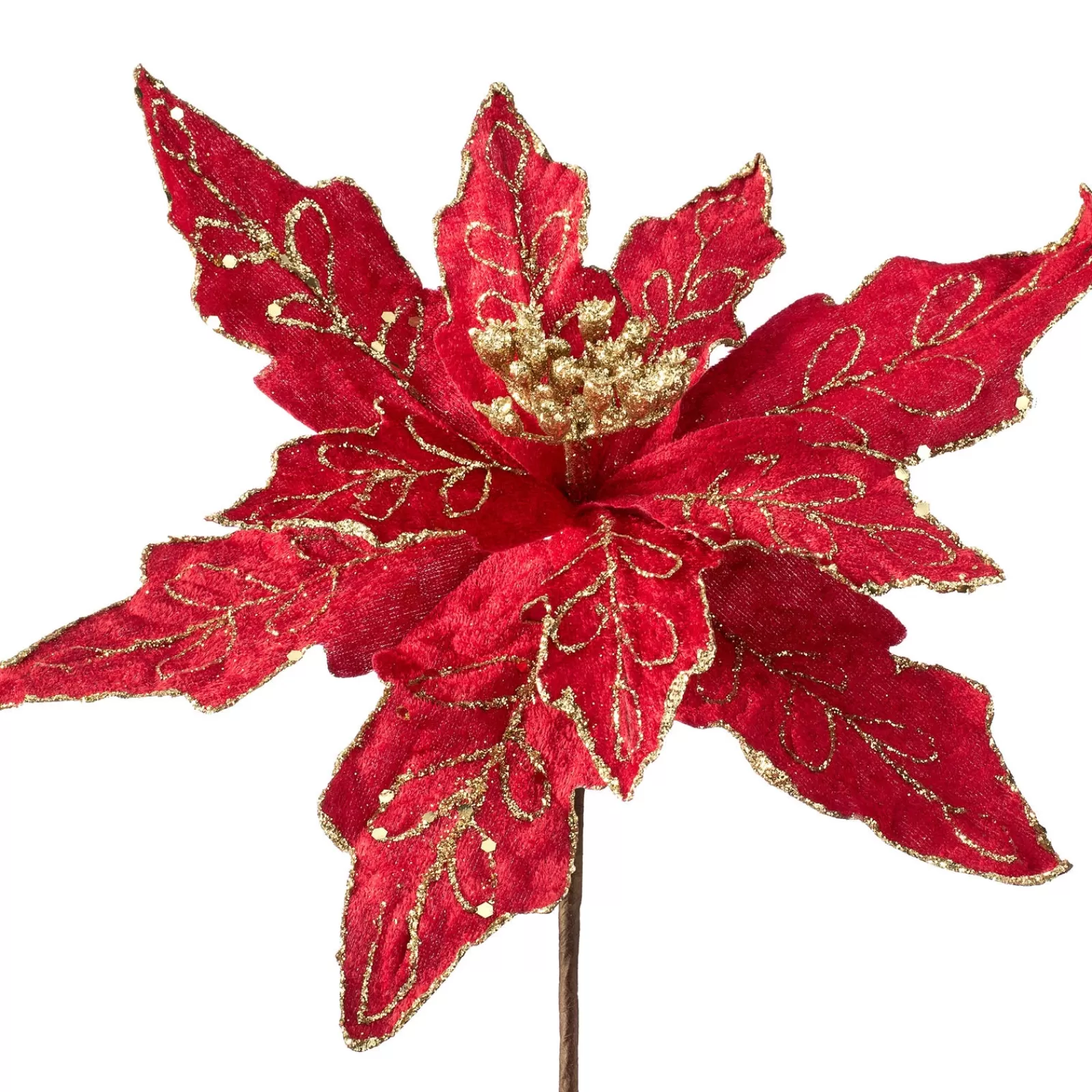 WeRChristmas Flowers & Foliage | Flowers & Foliage^Artificial Poinsettia Flower, Red, 30 Cm