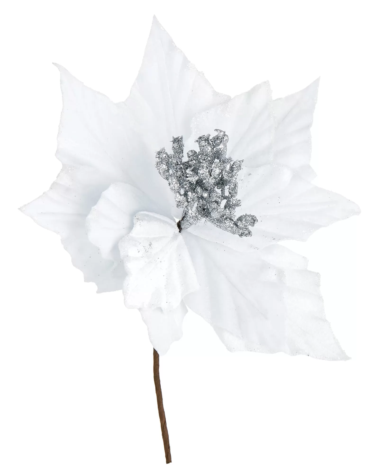 WeRChristmas Flowers & Foliage | Flowers & Foliage^Artificial Poinsettia Flower, White, 26 Cm