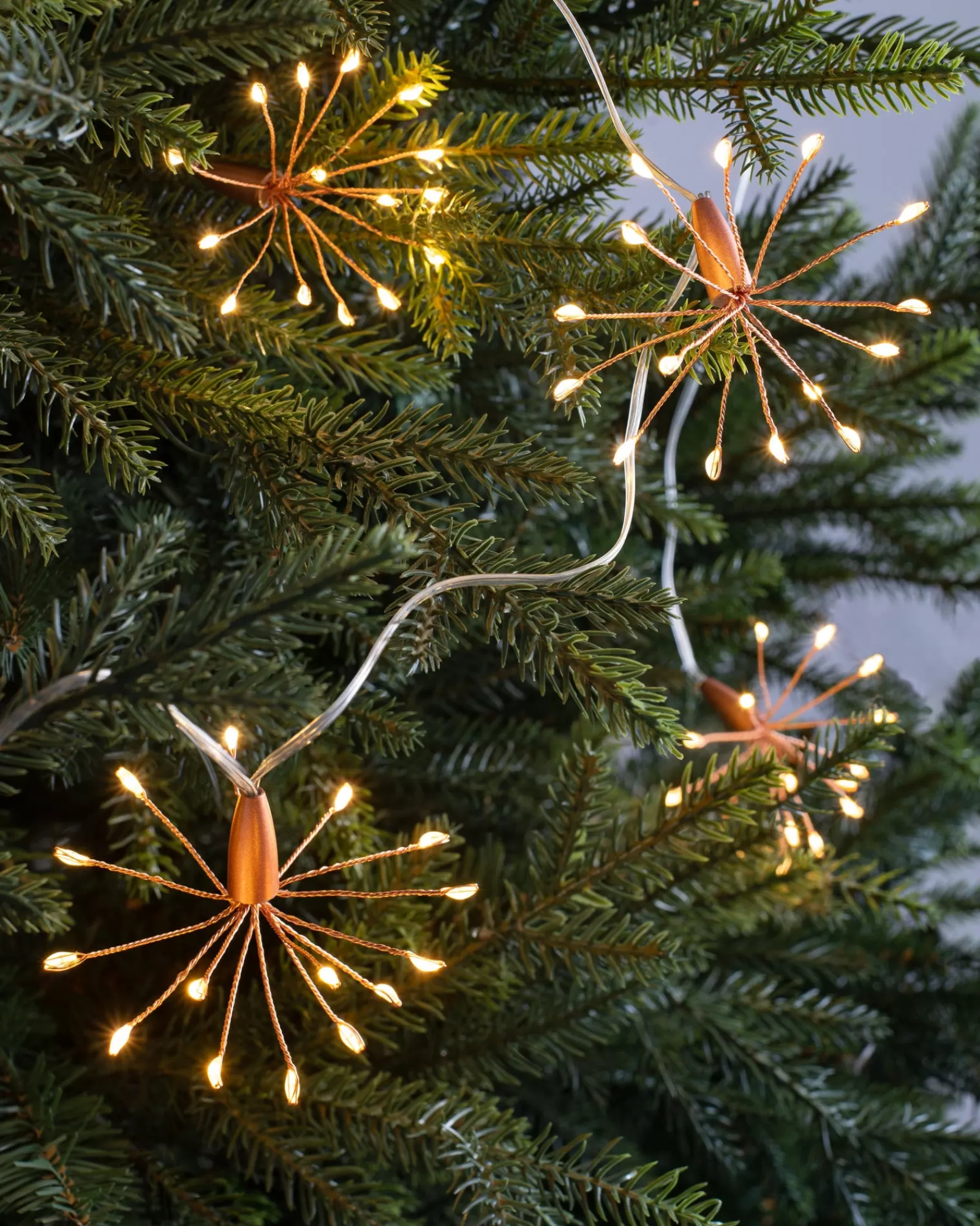 WeRChristmas Fairy Lights^Battery Operated Firework Copper Wire Light String, 2 M