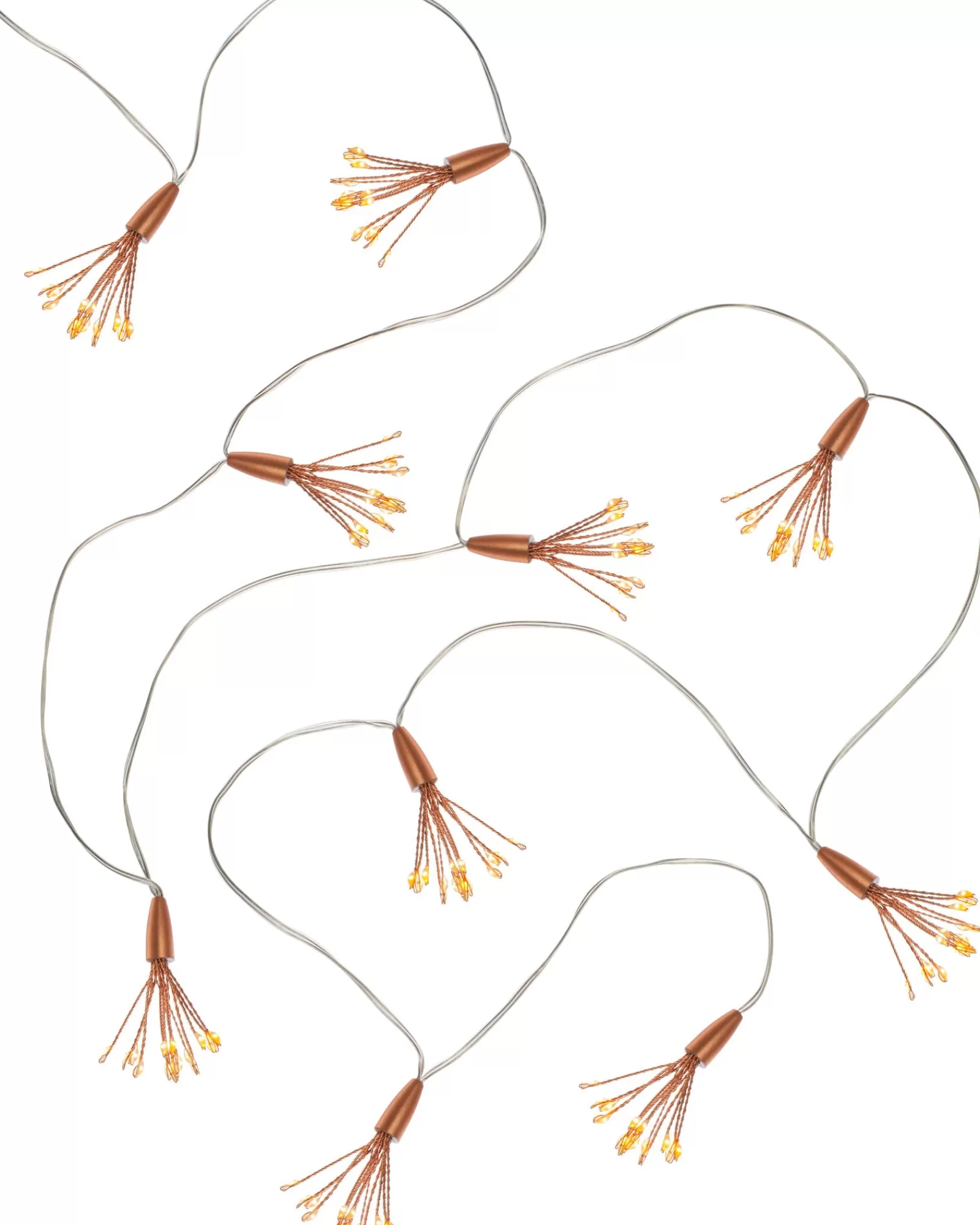 WeRChristmas Fairy Lights^Battery Operated Firework Copper Wire Light String, 2 M