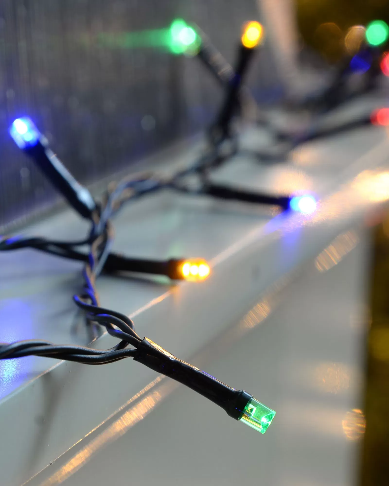 WeRChristmas Fairy Lights | Tree Lights^Battery Operated Multi-Function 100 LED Light String With Timer, Multi-Coloured