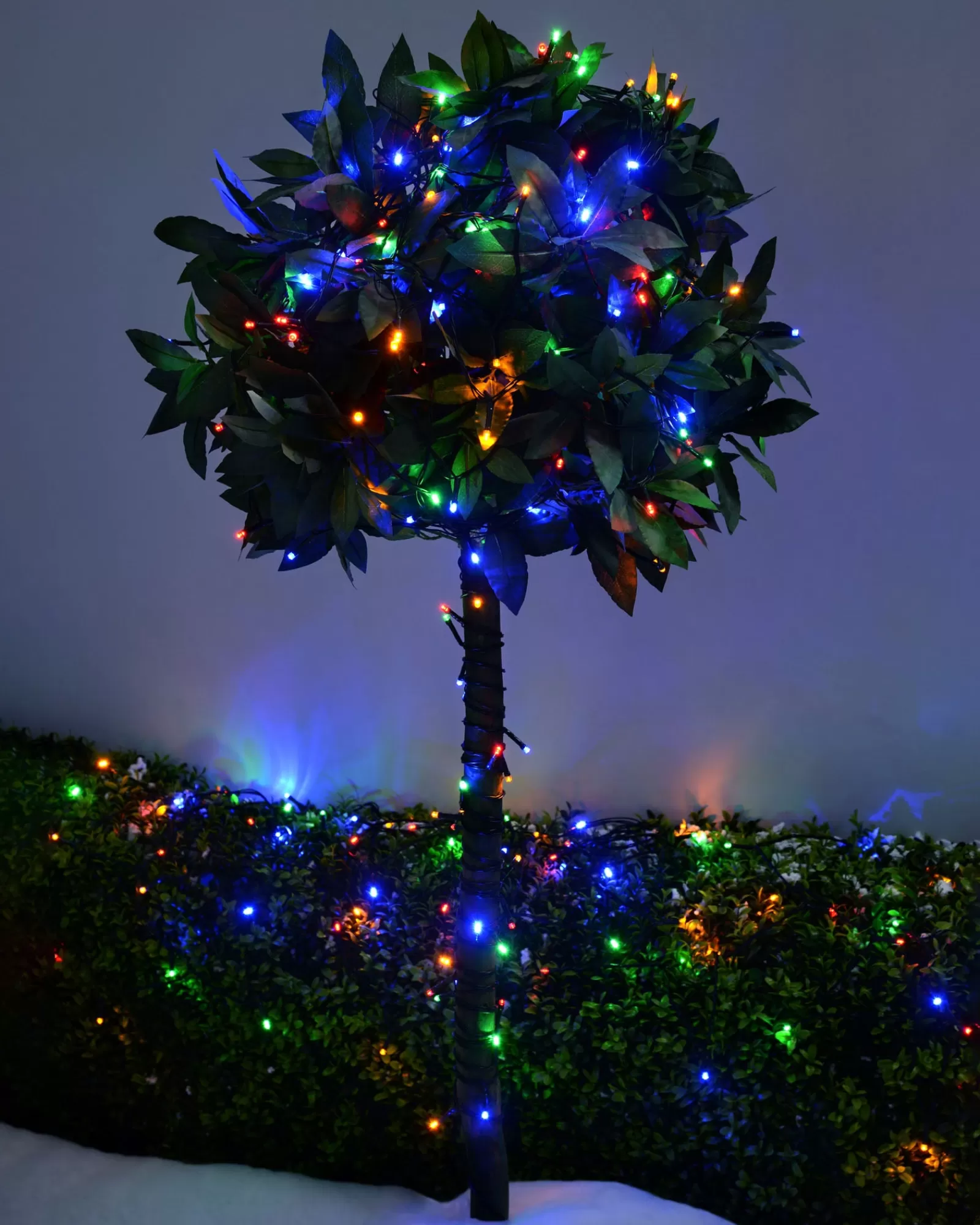 WeRChristmas Fairy Lights | Tree Lights^Battery Operated Multi-Function 100 LED Light String With Timer, Multi-Coloured