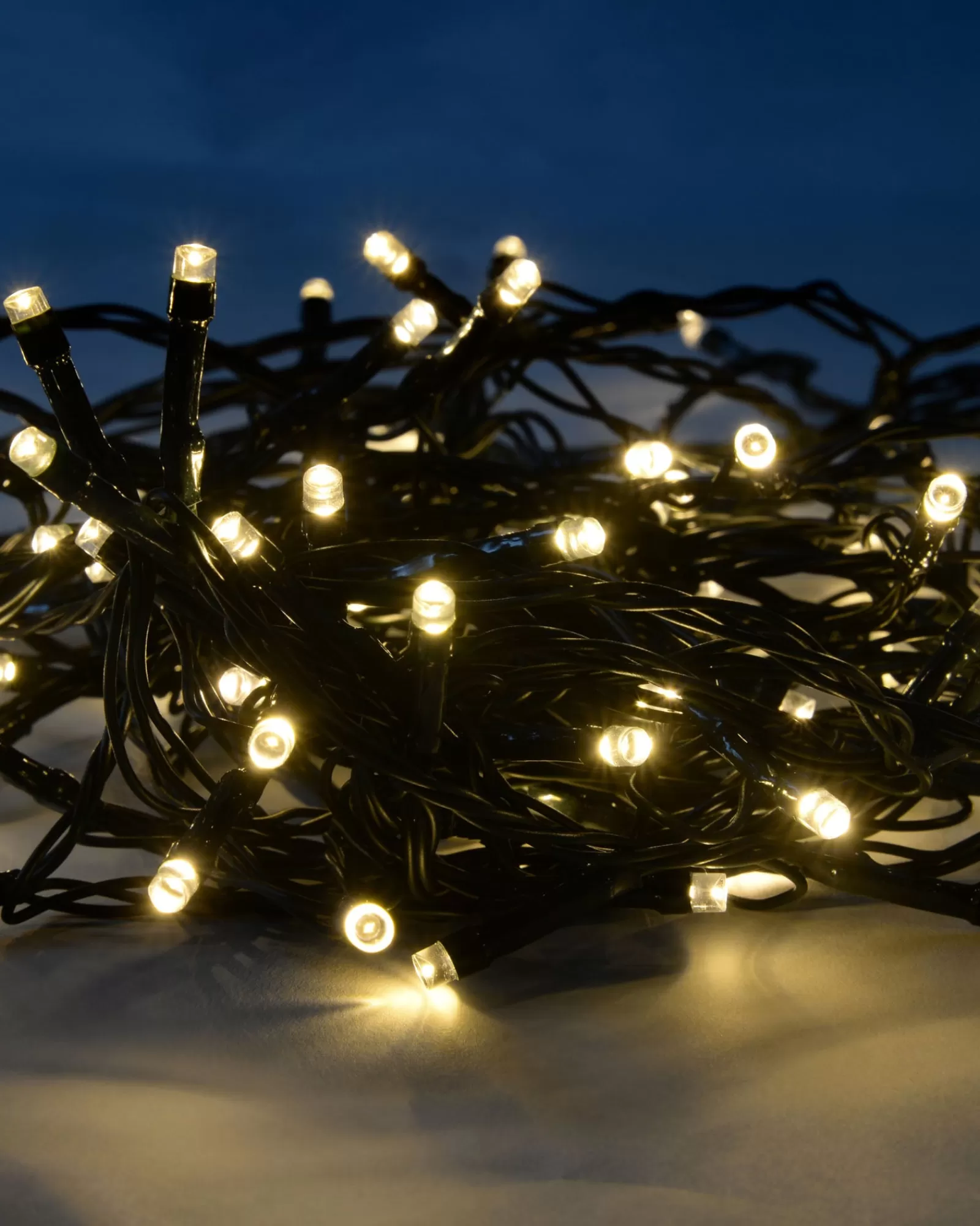 WeRChristmas Fairy Lights | Tree Lights^Battery Operated Multi-Function 100 LED Light String With Timer, Warm White