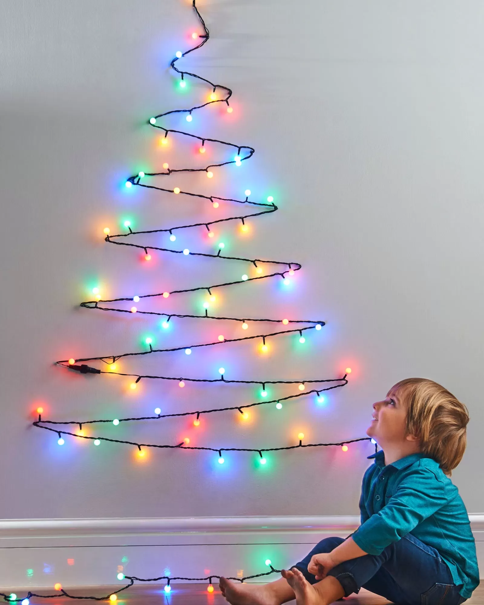 WeRChristmas Fairy Lights | Connectable Lights^Berry Multi-Function 50 LED Connectable Light String, Multi-Coloured