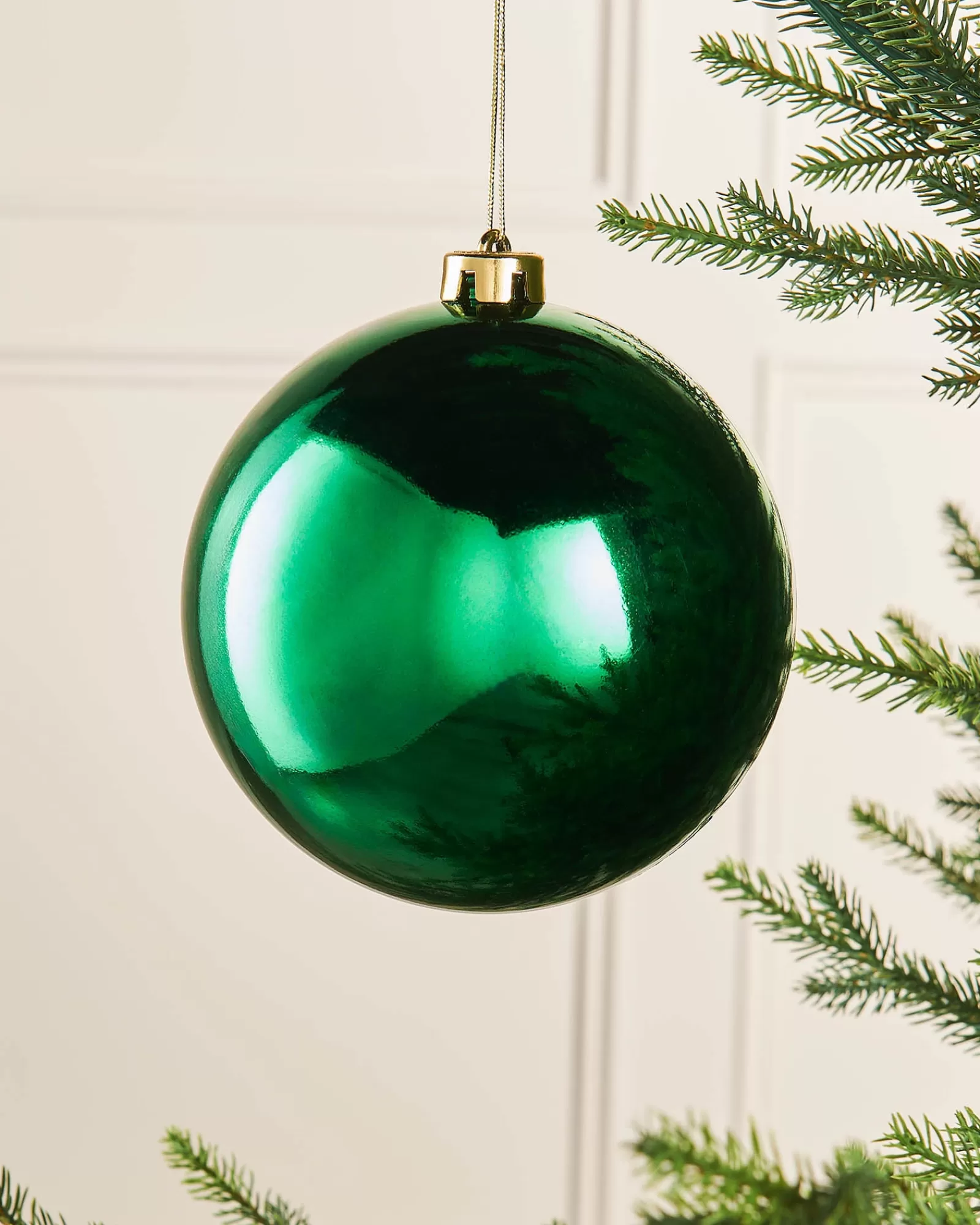 WeRChristmas Oversized Baubles | Shatterproof Baubles^Christmas Green Large Gloss Shatterproof Bauble, 15 Cm