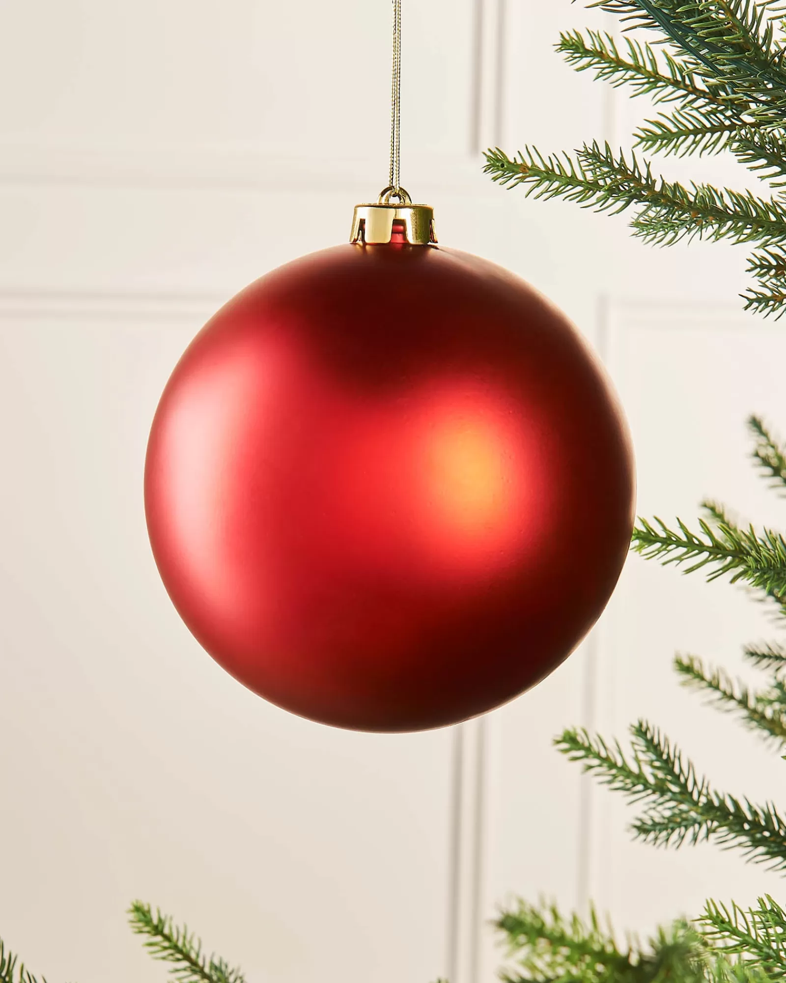 WeRChristmas Oversized Baubles | Shatterproof Baubles^Christmas Red Large Matt Shatterproof Bauble, 15 Cm