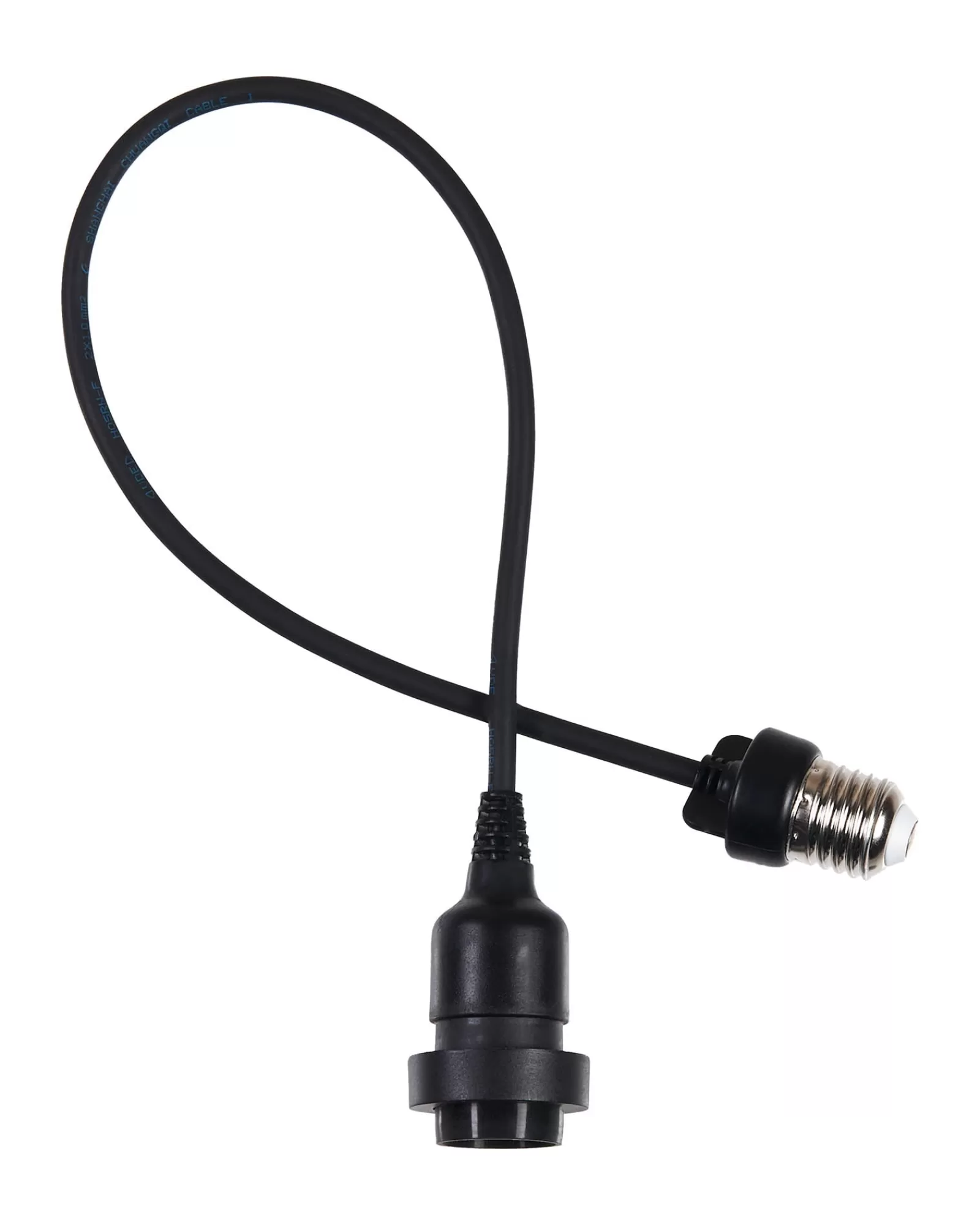 WeRChristmas Link Festoon | Accessories^E27 Outdoor Festoon Pendant, Black Rubber Cable