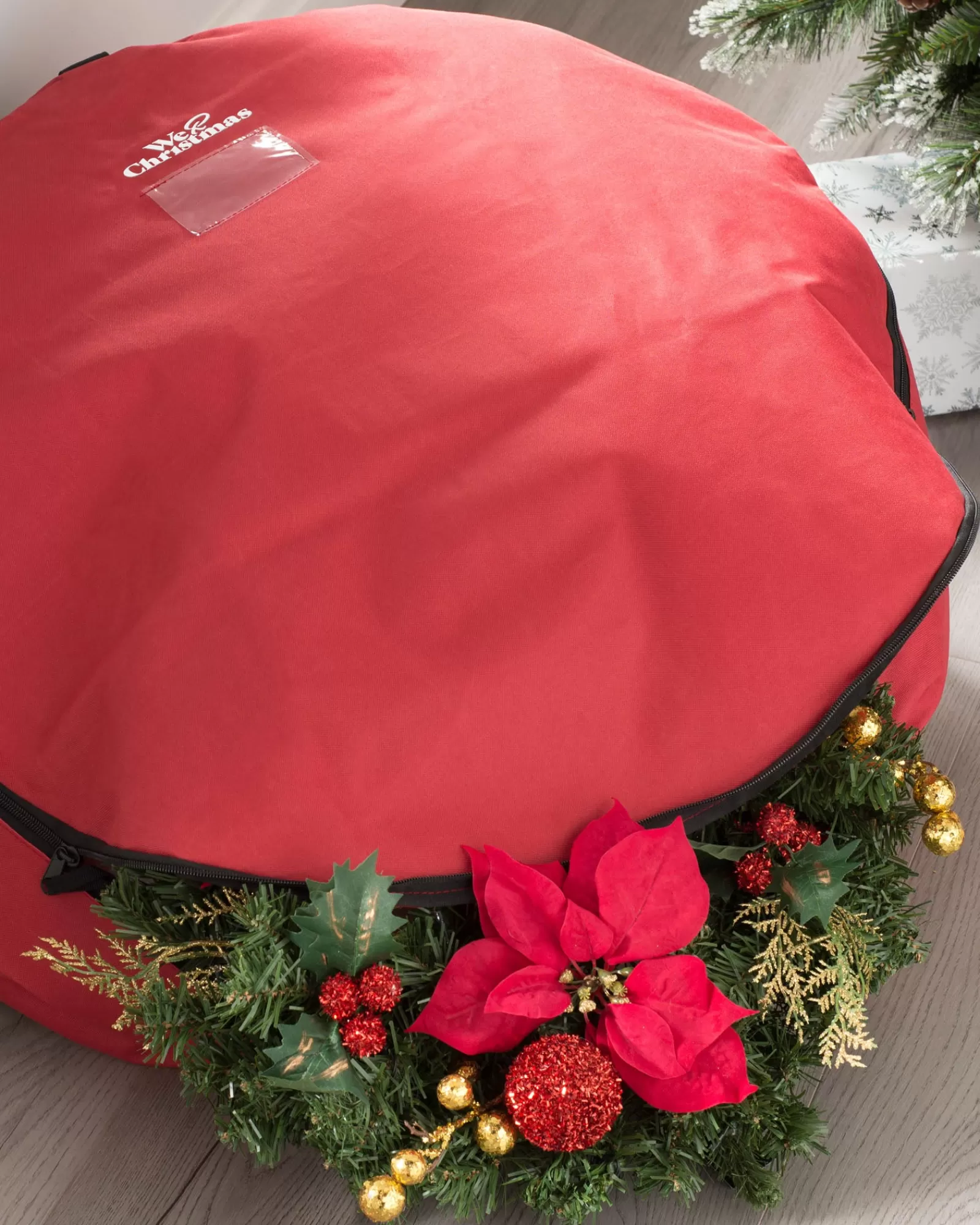 WeRChristmas Storage Bags | Storage Bags^Garland & Wreath Storage Bag, Red, 76 Cm