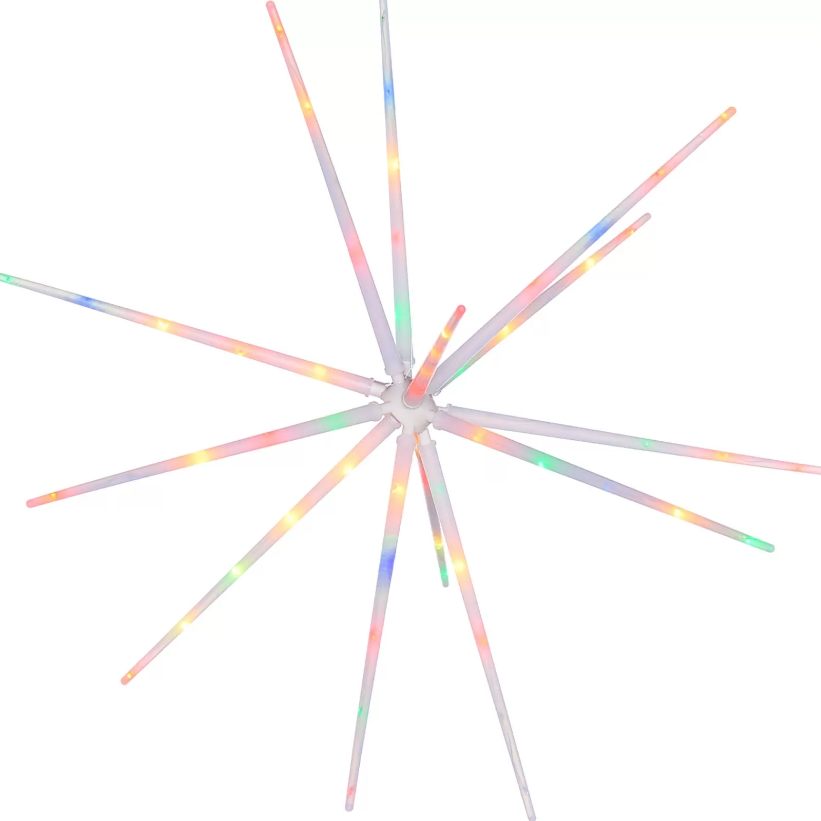 WeRChristmas Festive Star, Snowflake & Sign Lights^Hanging Starburst Decoration, Colour Changing, 51 Cm