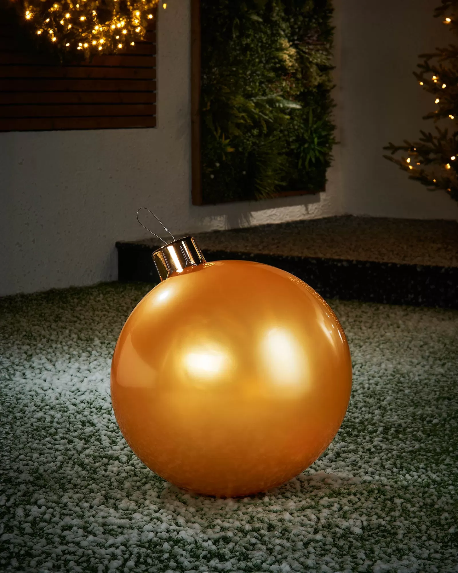 WeRChristmas Inflatables | Outdoor Inflatable Baubles^Inflatable Christmas Bauble, Gold, 45 Cm