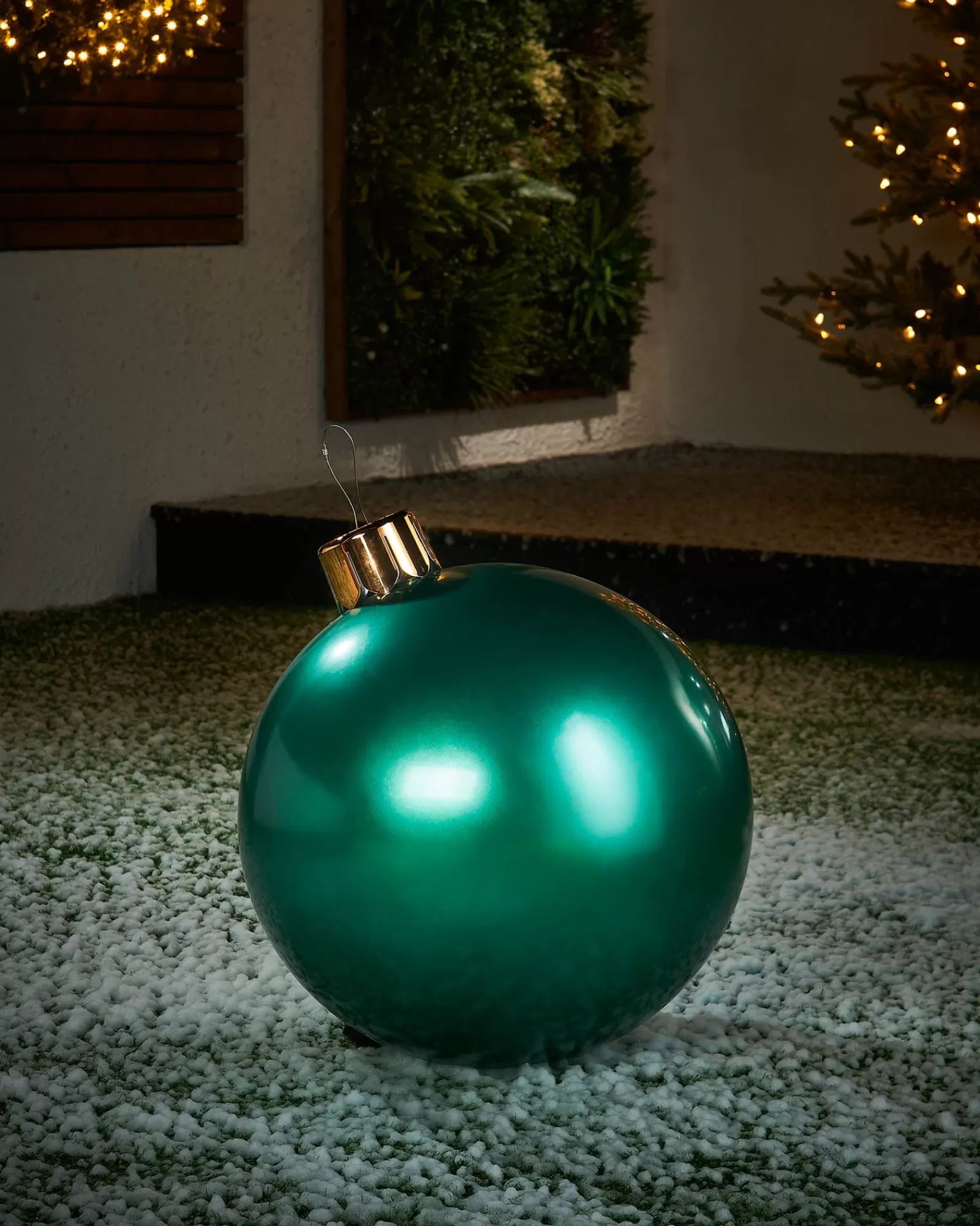 WeRChristmas Inflatables | Outdoor Inflatable Baubles^Inflatable Christmas Bauble, Green, 45 Cm