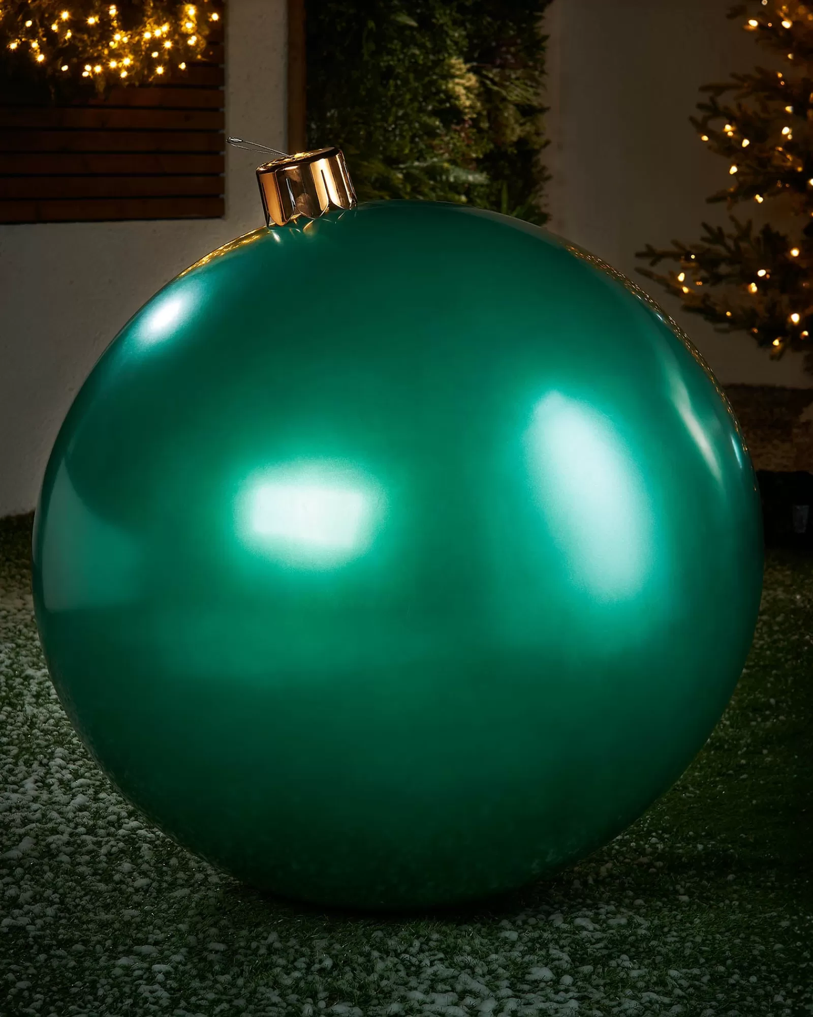 WeRChristmas Inflatables | Outdoor Inflatable Baubles^Inflatable Christmas Bauble, Green, 76 Cm