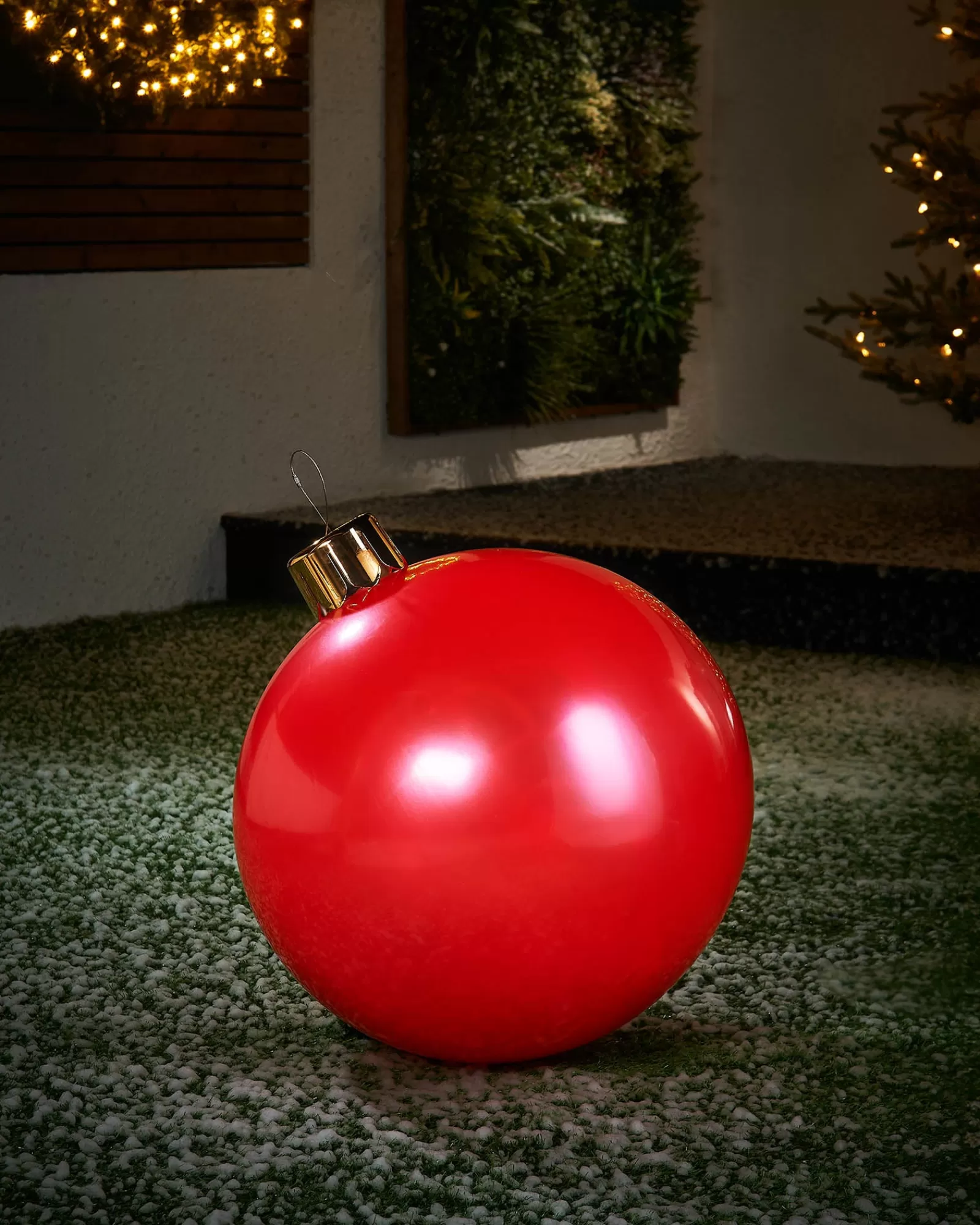 WeRChristmas Inflatables | Outdoor Inflatable Baubles^Inflatable Christmas Bauble, Red, 45 Cm