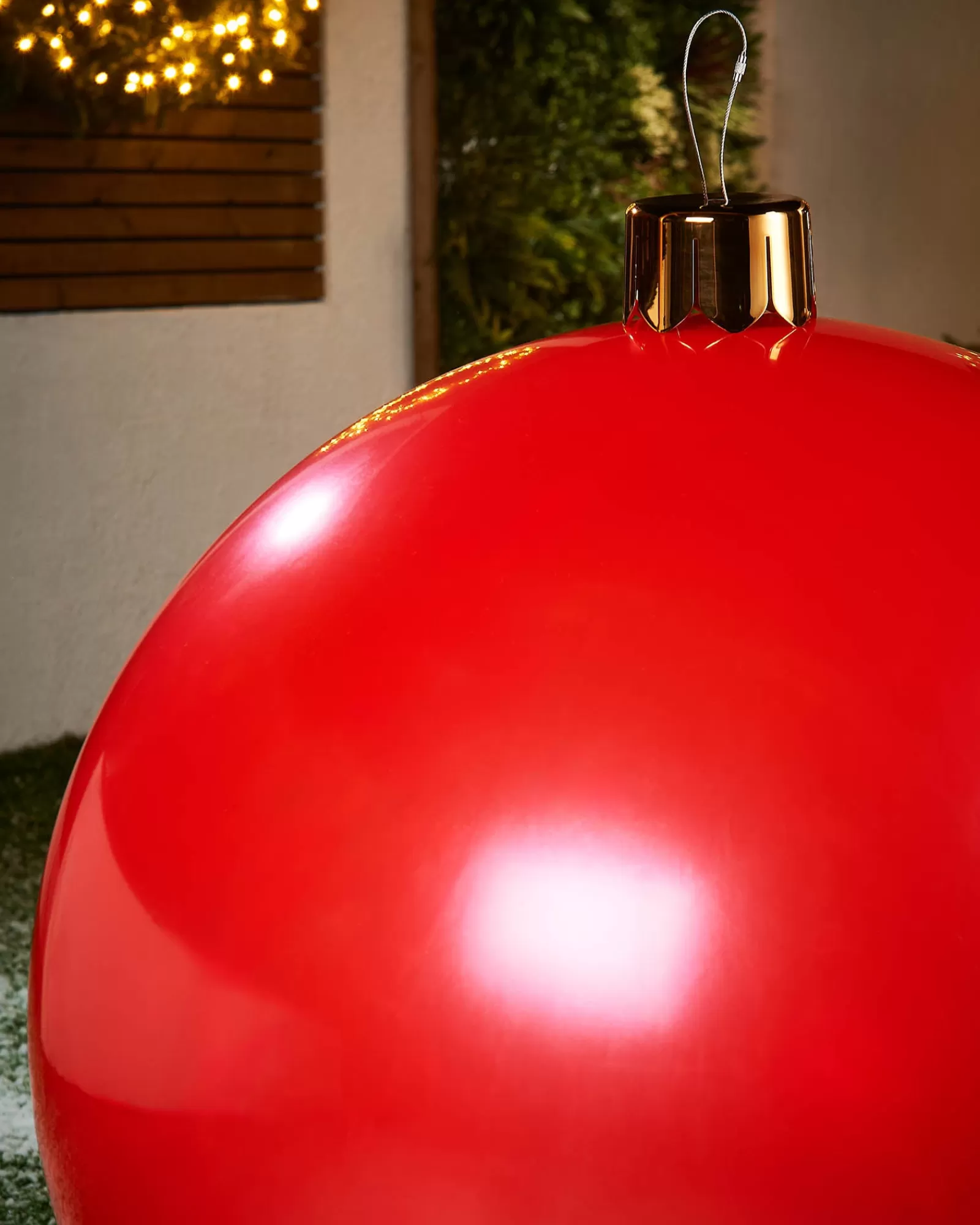 WeRChristmas Inflatables | Outdoor Inflatable Baubles^Inflatable Christmas Bauble, Red, 66 Cm