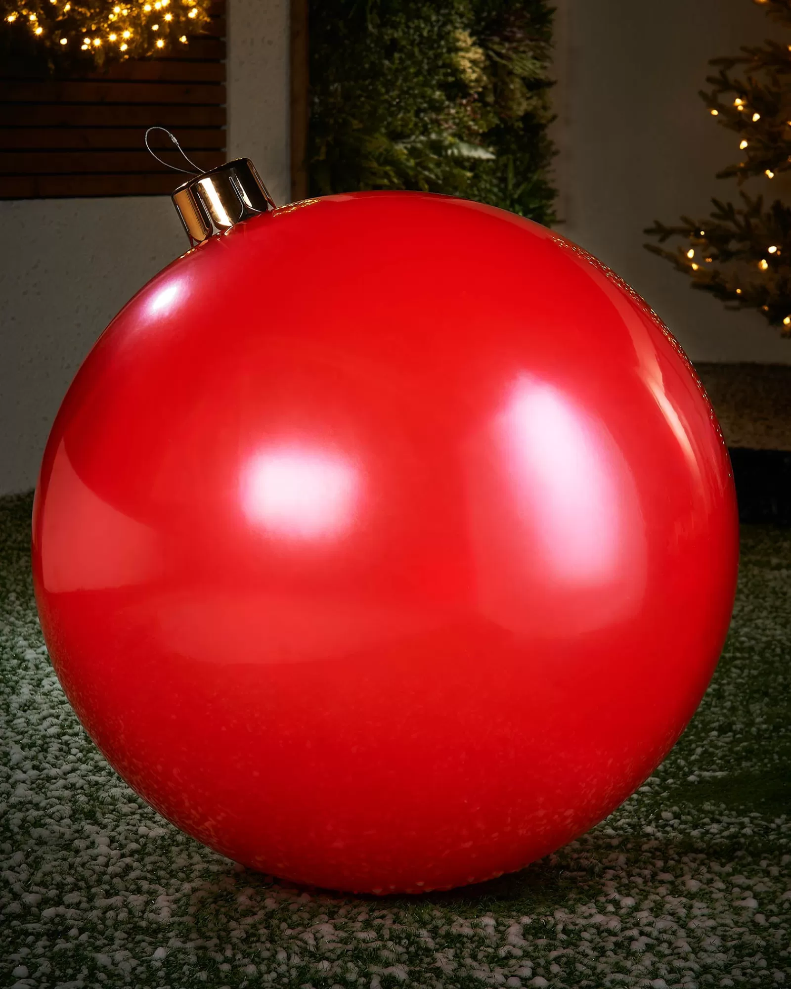 WeRChristmas Inflatables | Outdoor Inflatable Baubles^Inflatable Christmas Bauble, Red, 76 Cm