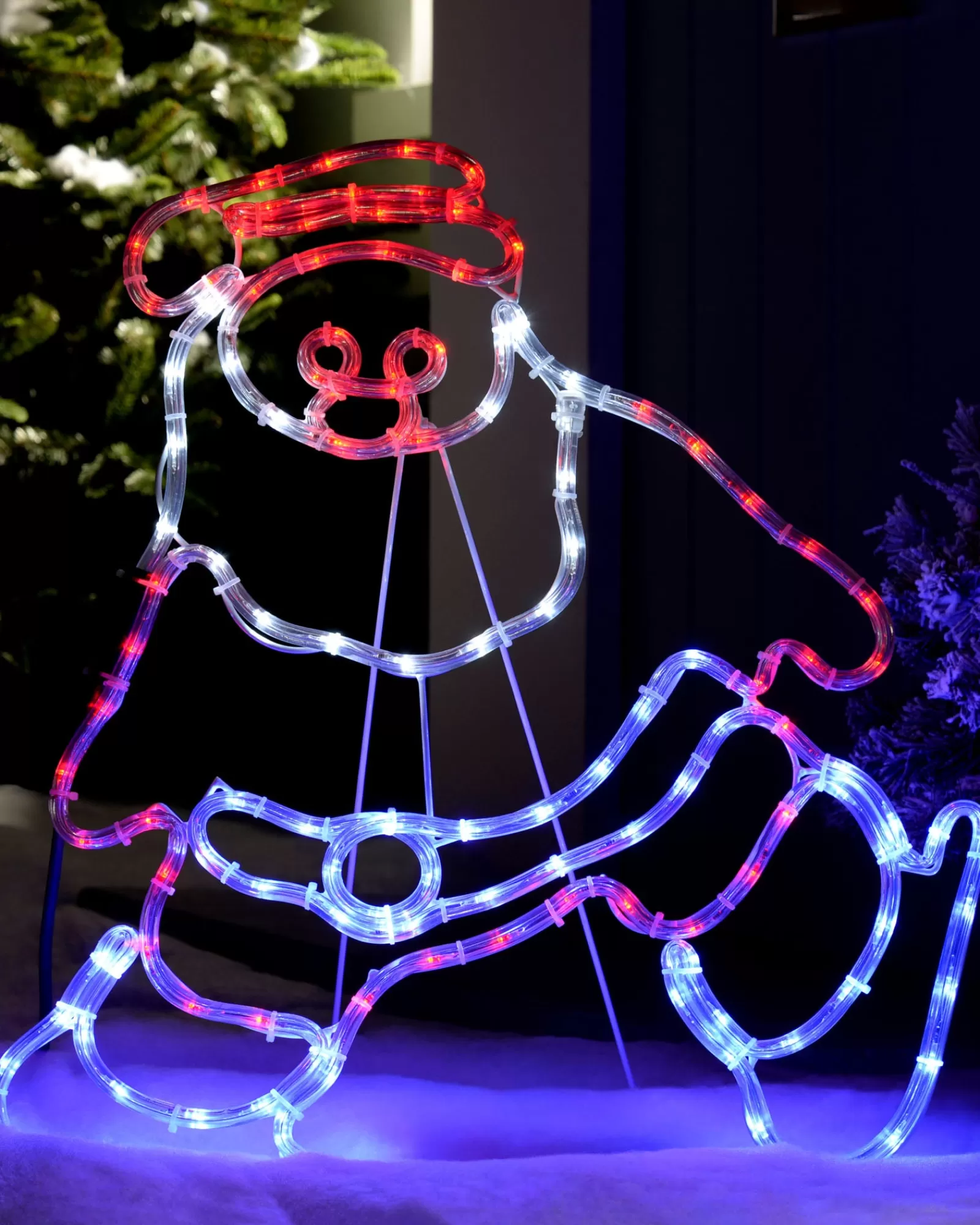 WeRChristmas Christmas Characters^LED Santa Rope Light Window Silhouette, 61 Cm