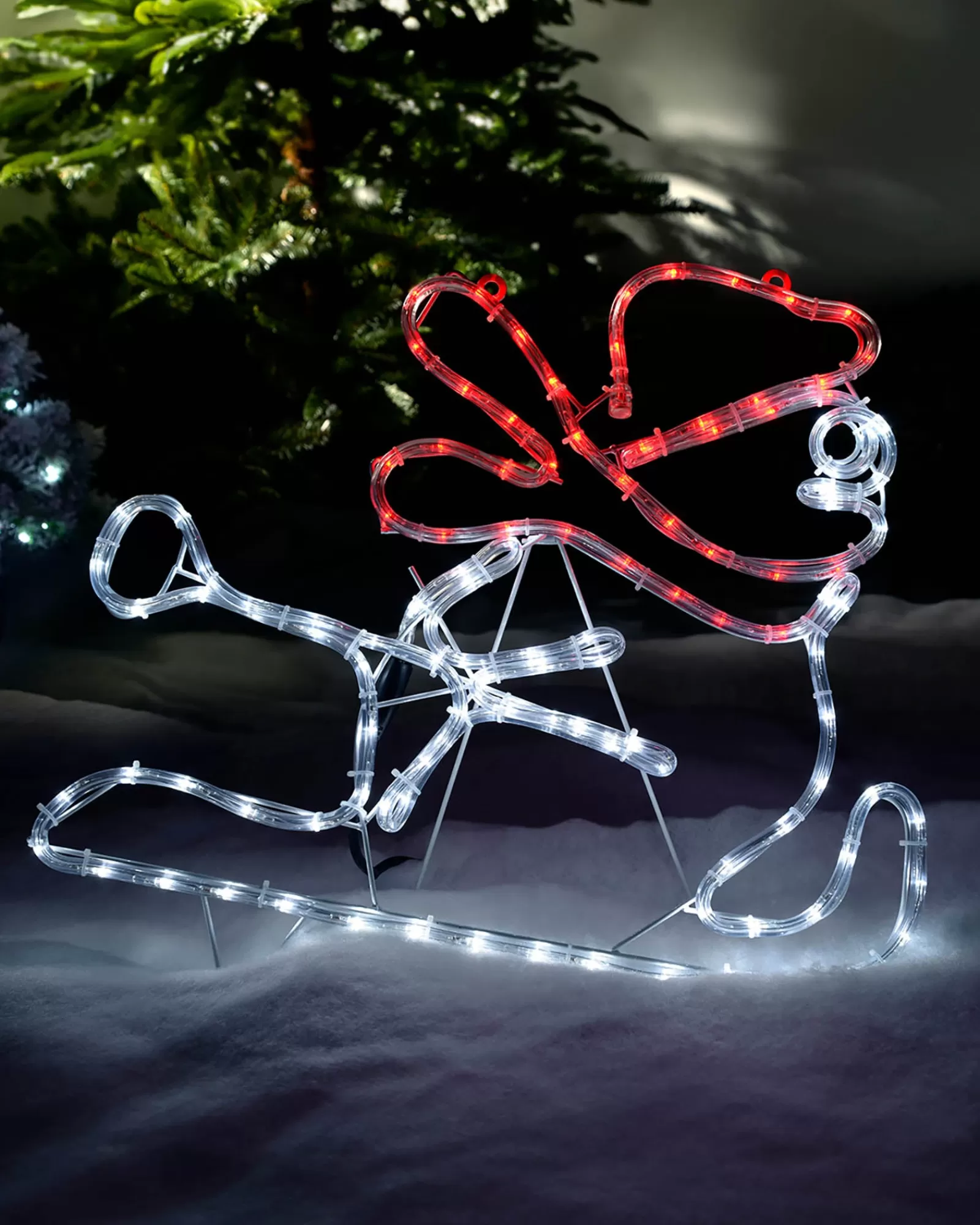 WeRChristmas Christmas Characters^LED Snowman Rope Light Window Silhouette, 50 Cm