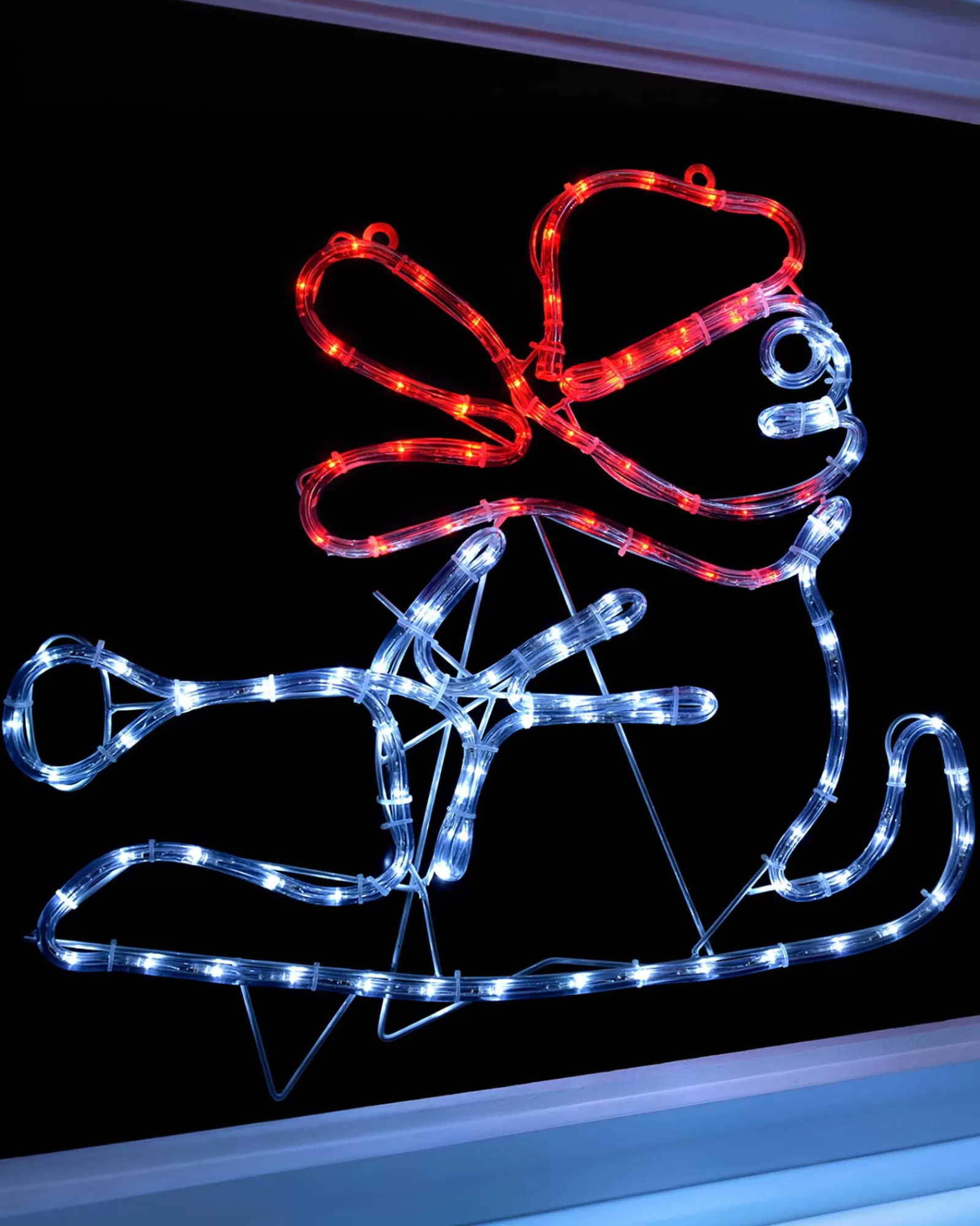 WeRChristmas Christmas Characters^LED Snowman Rope Light Window Silhouette, 50 Cm