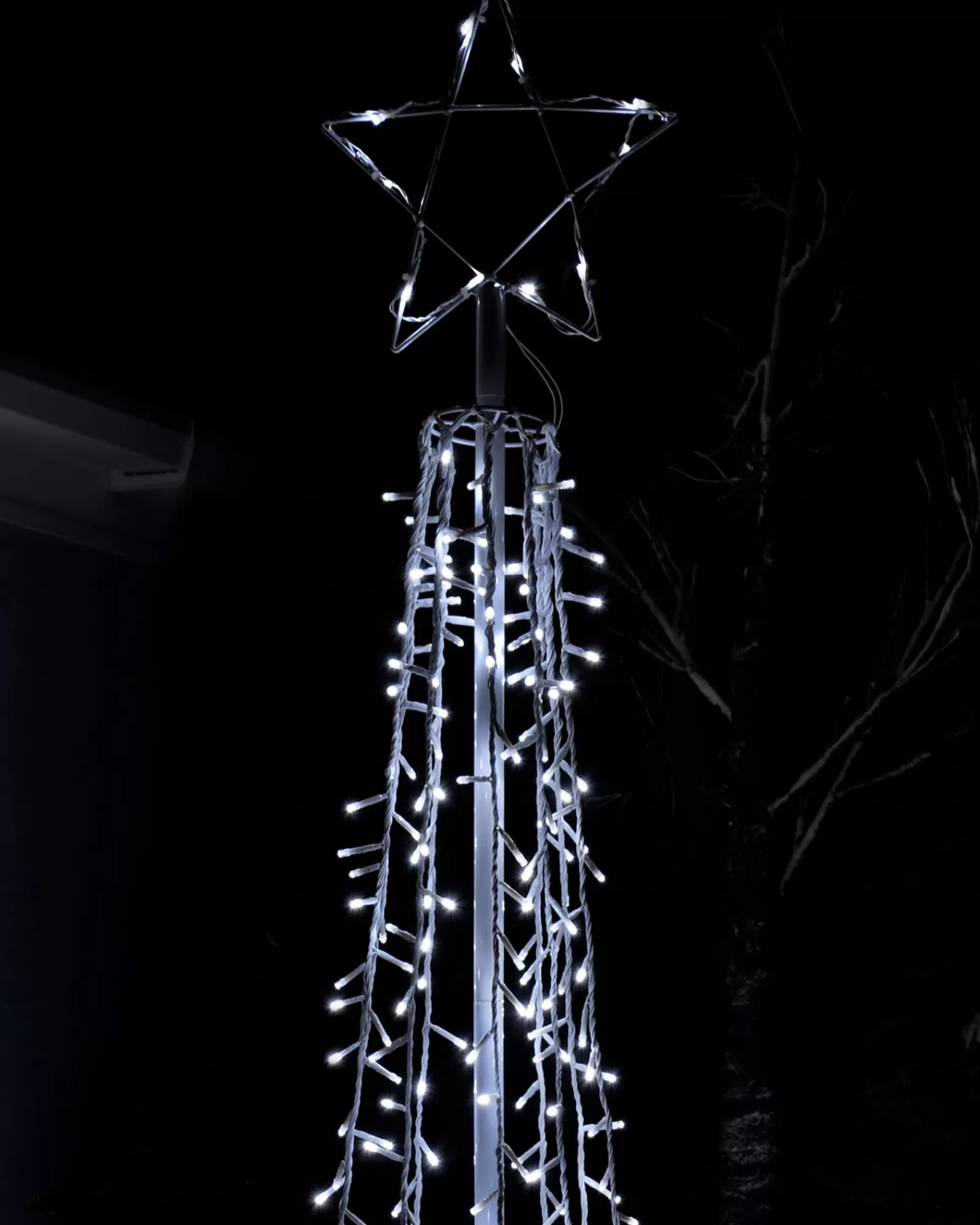 WeRChristmas Tree Silhouettes^LED Waterfall Pop-Up Christmas Tree, 200 Cm